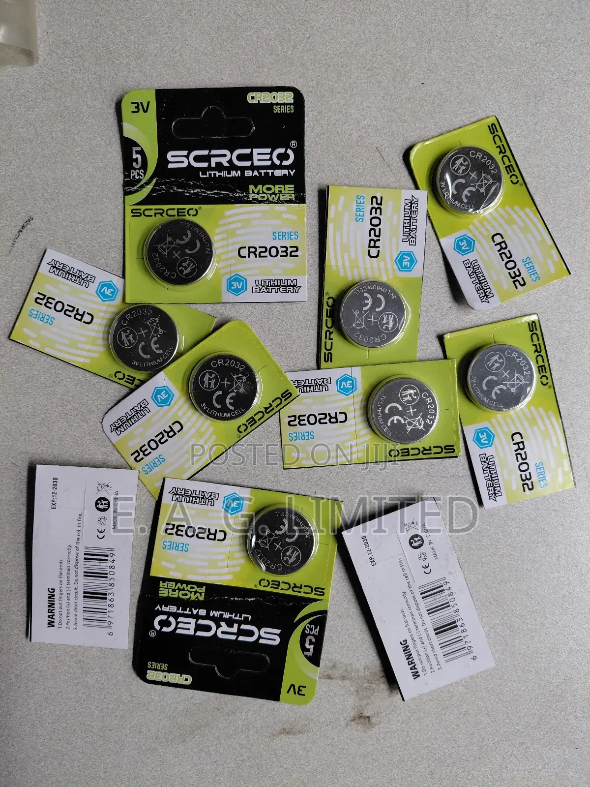 Mercedes Remote Key, Scrceo Cr2032 3v Lithium Cell Battery.