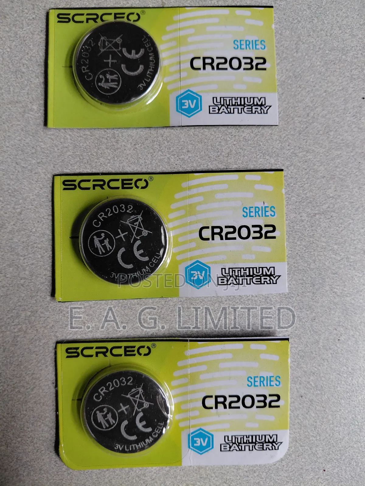 Mercedes Remote Key, Scrceo Cr2032 3v Lithium Cell Battery.