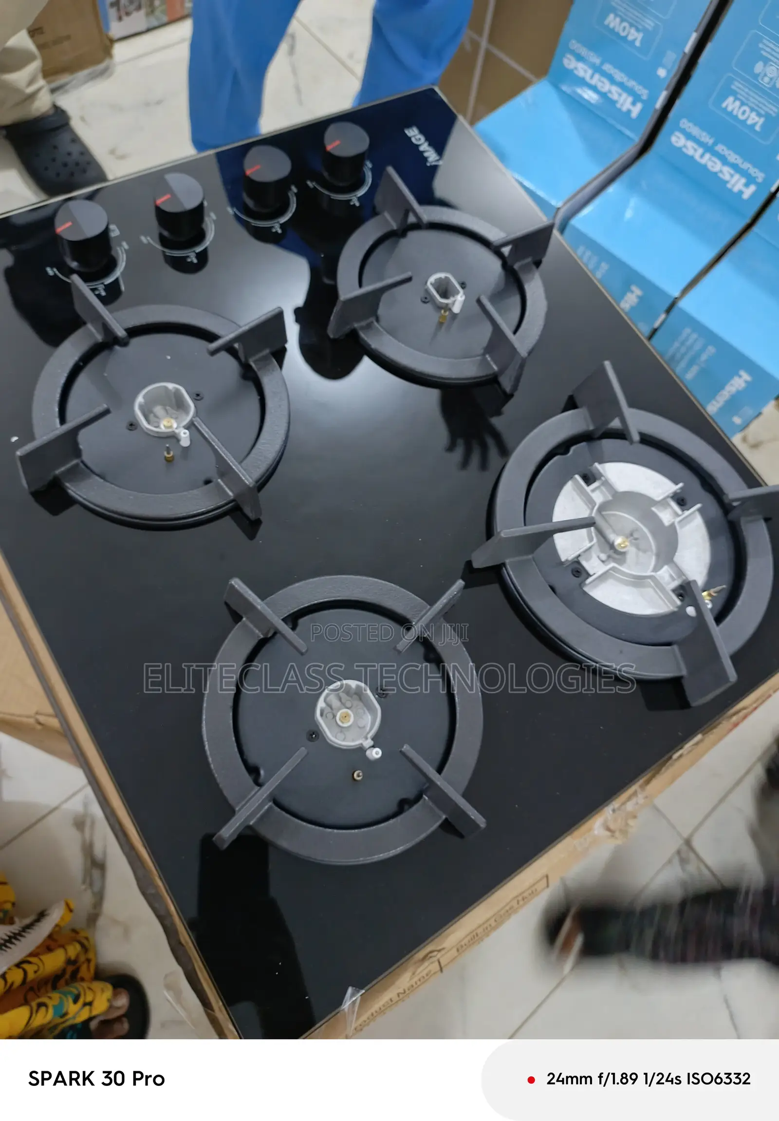 Image Inbuilt Flamelux 4 Gas Burner Hob