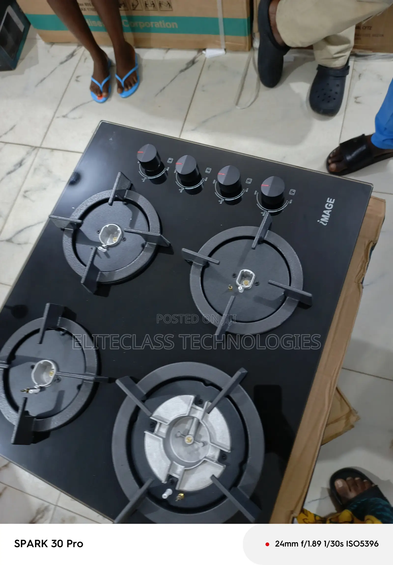 Flameset Image Inbuilt 4 Gas Burner Hob