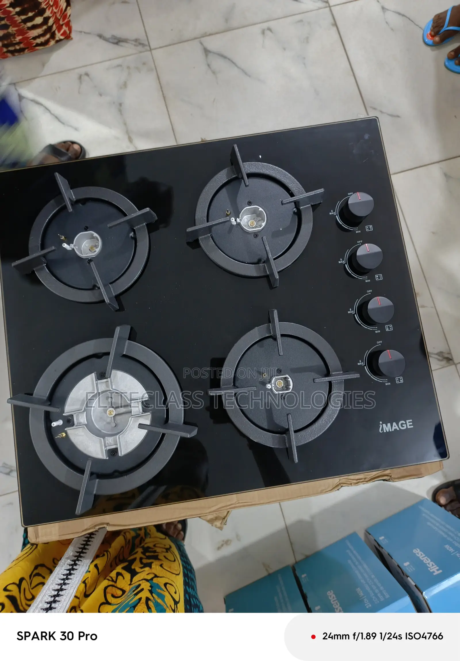 Burnrush Image Inbuilt 4 Gas Burner Hob