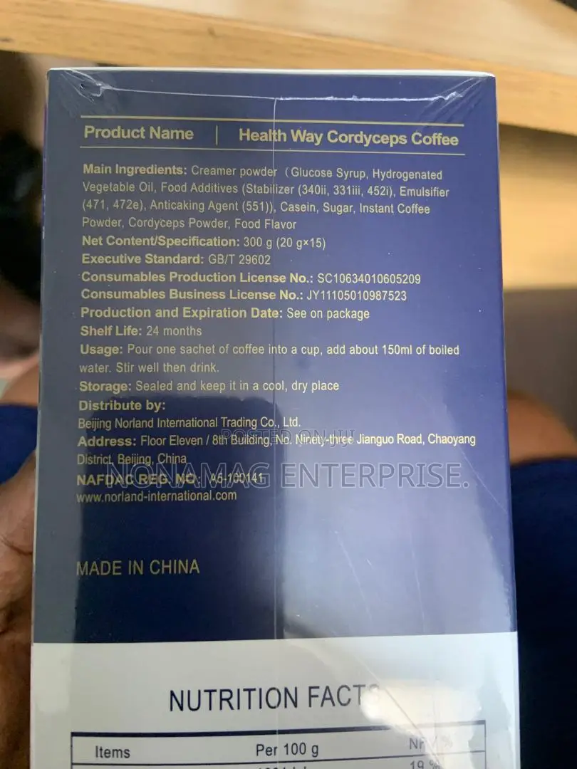 Norland Healthyway Cordyceps Coffee
