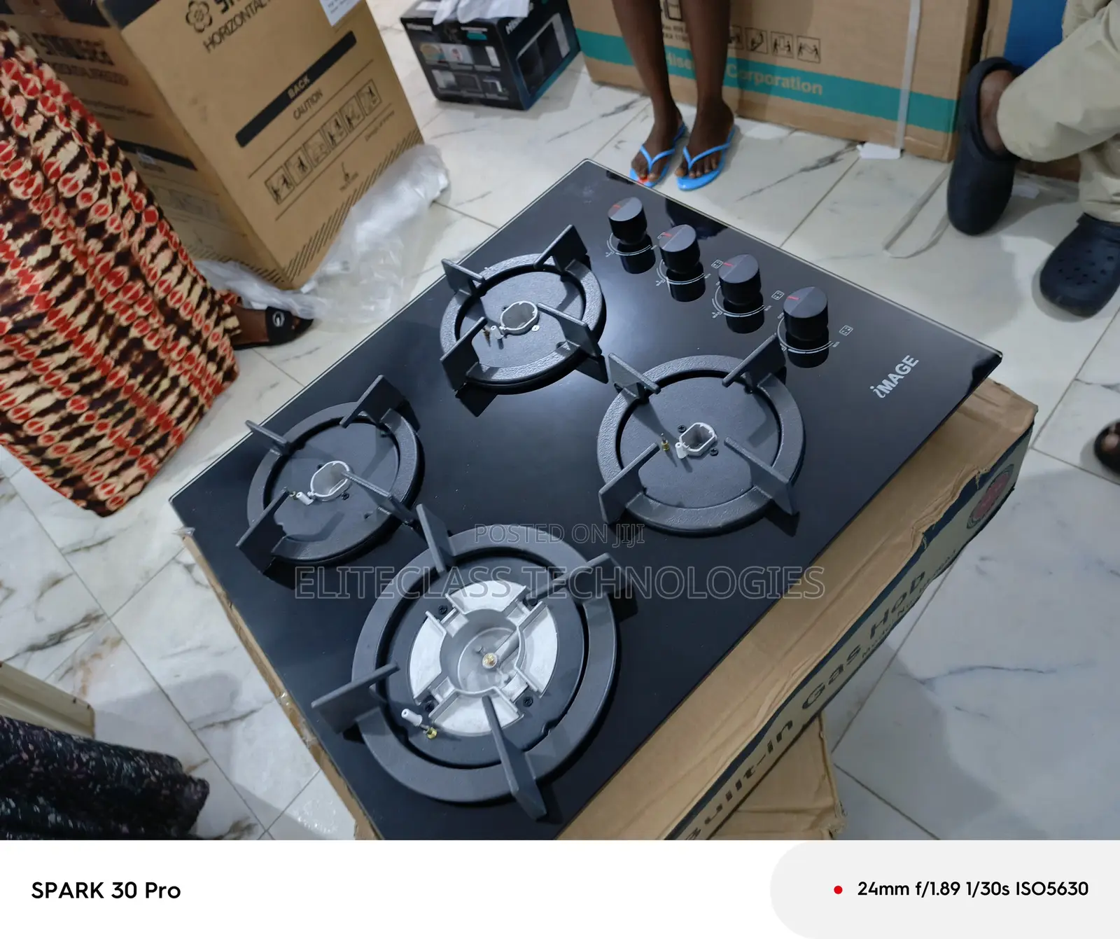 Ecoburn Image Inbuilt 4 Gas Burner Hob