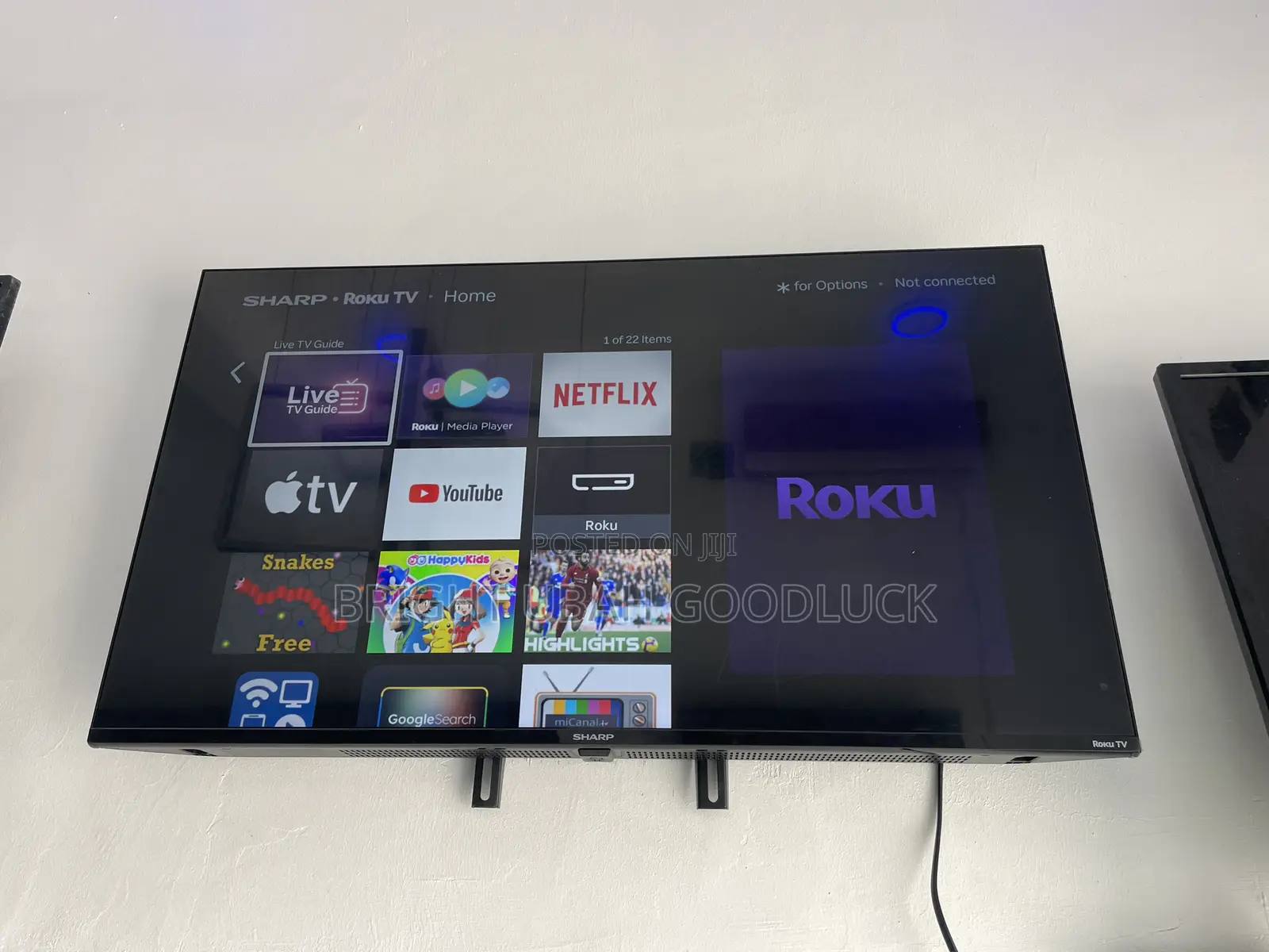 Sharp 40 Inches Frameless Tv Full Smart Tv With Free Netflix Acct Mirr