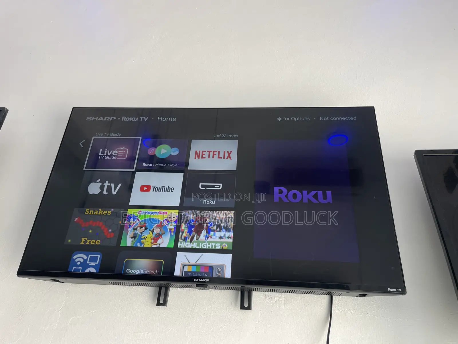 Sharp 40 Inches Frameless Tv Full Smart Tv With Free Netflix Acct Mirr