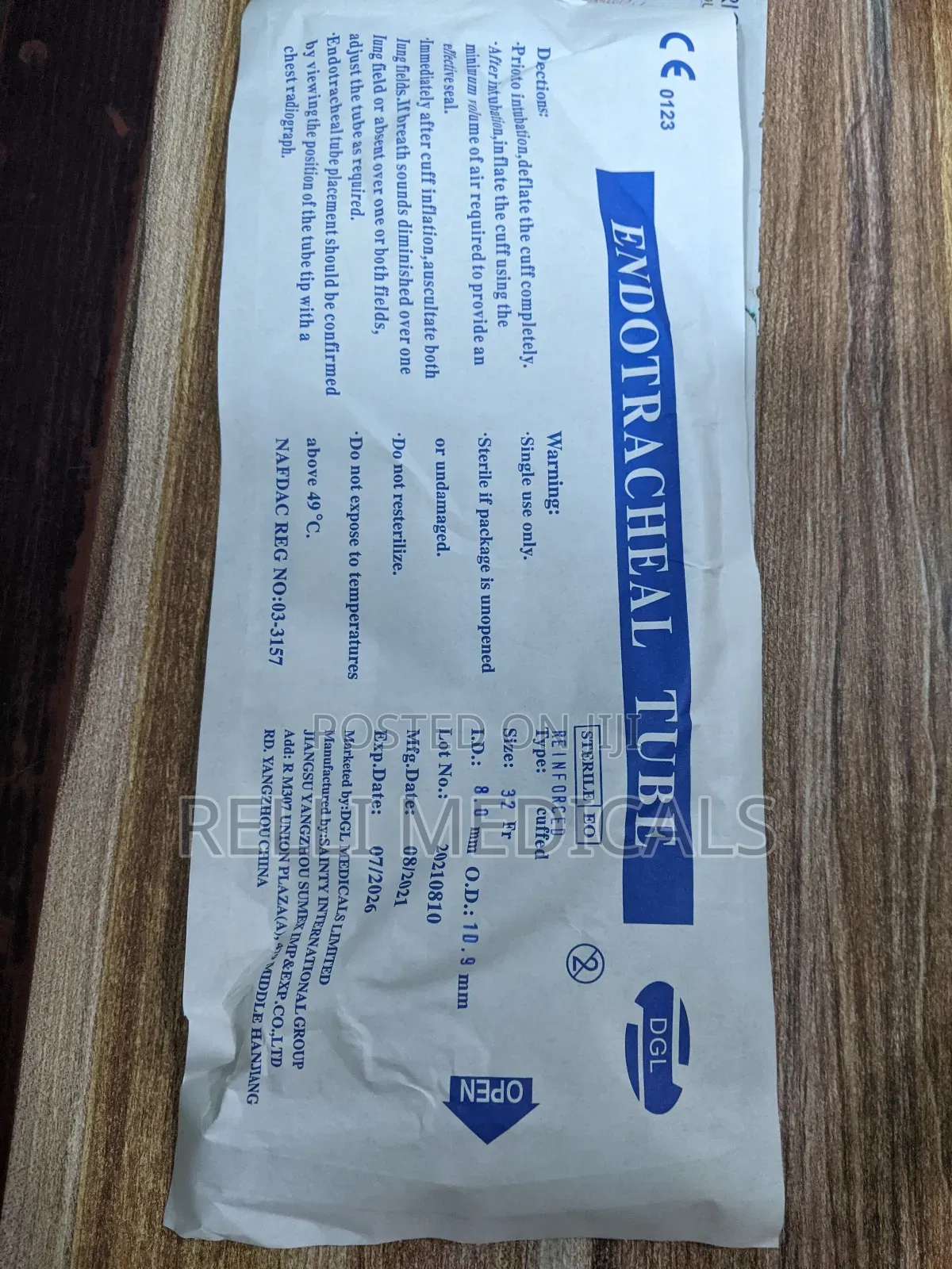 Reinforced Endotracheal Tube
