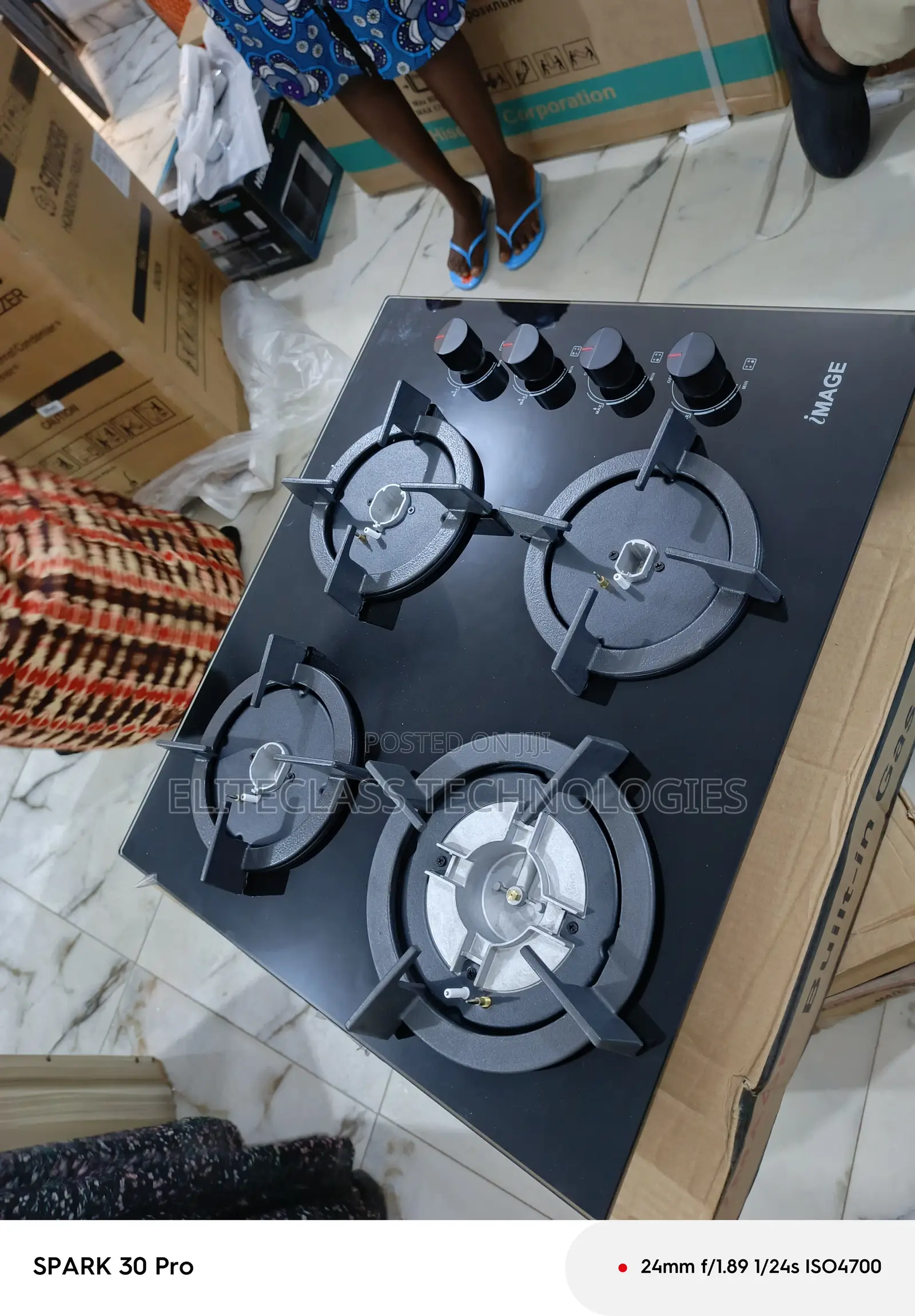 Gasease Image Inbuilt 4 Gas Burner Hob