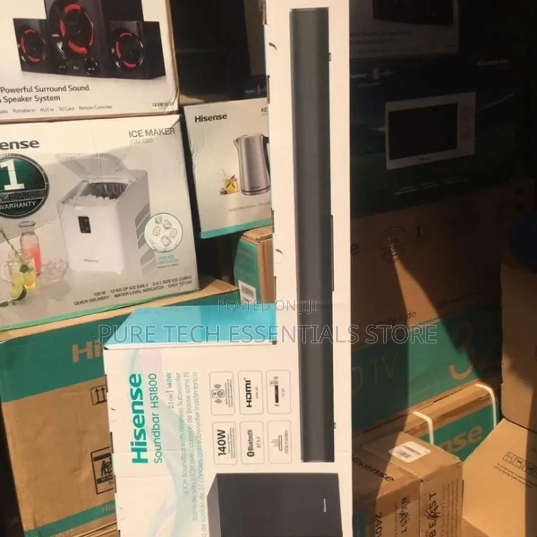 New Hisense 140watt Mini Sound Bar Subwoofer