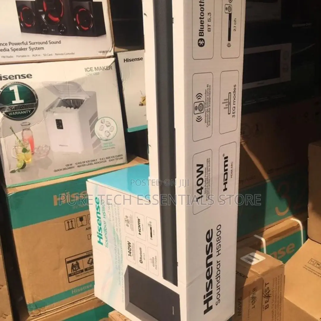 New Hisense 140watt Mini Sound Bar Subwoofer