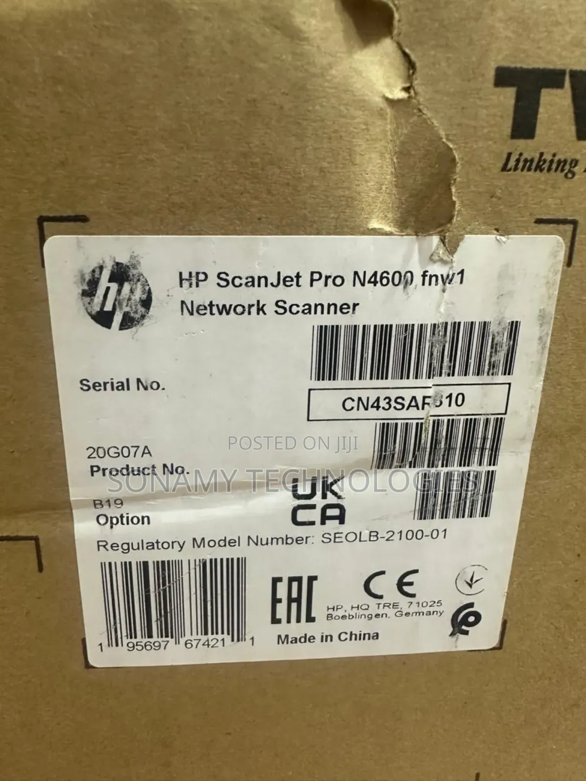 Hp Scanner Scanjet 4600fnw1