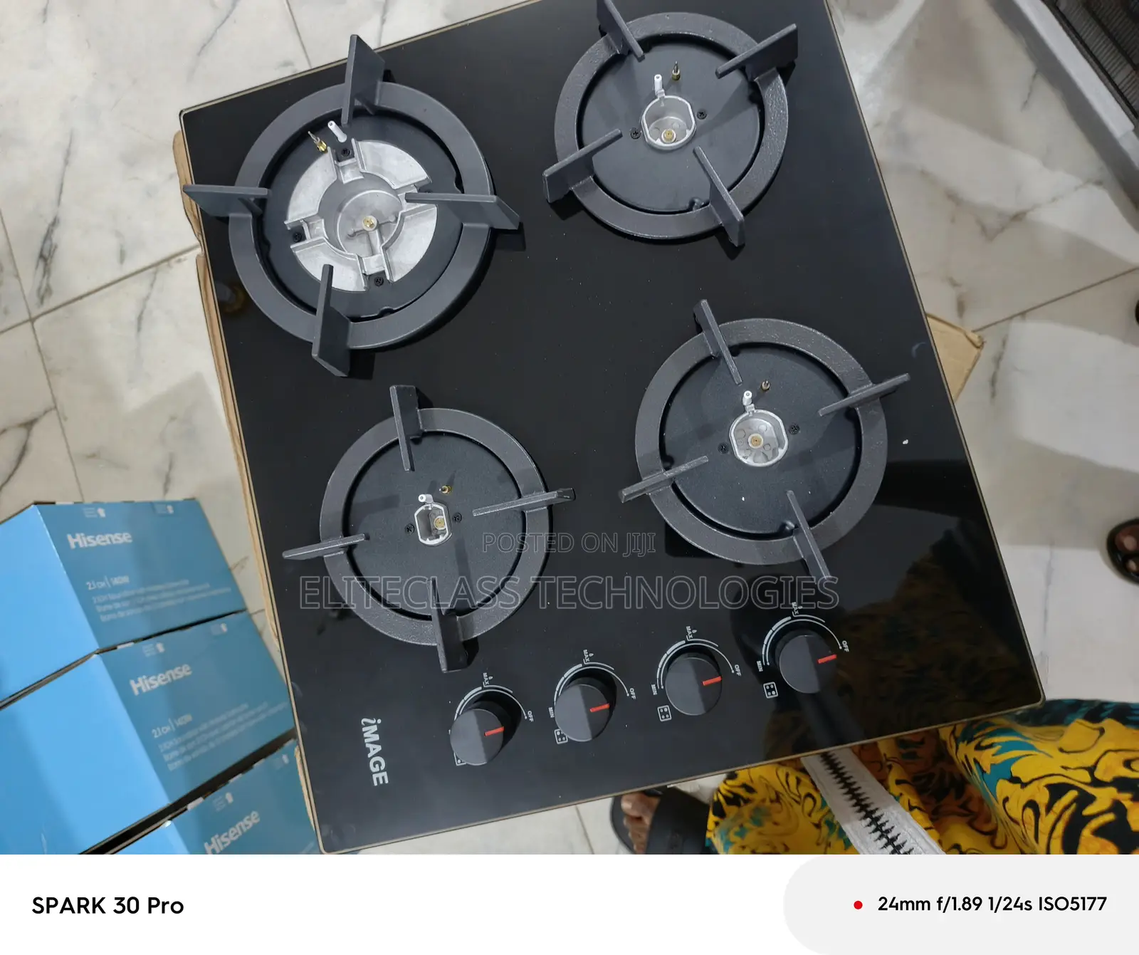 Heatbox Image Inbuilt 4 Gas Burner Hob