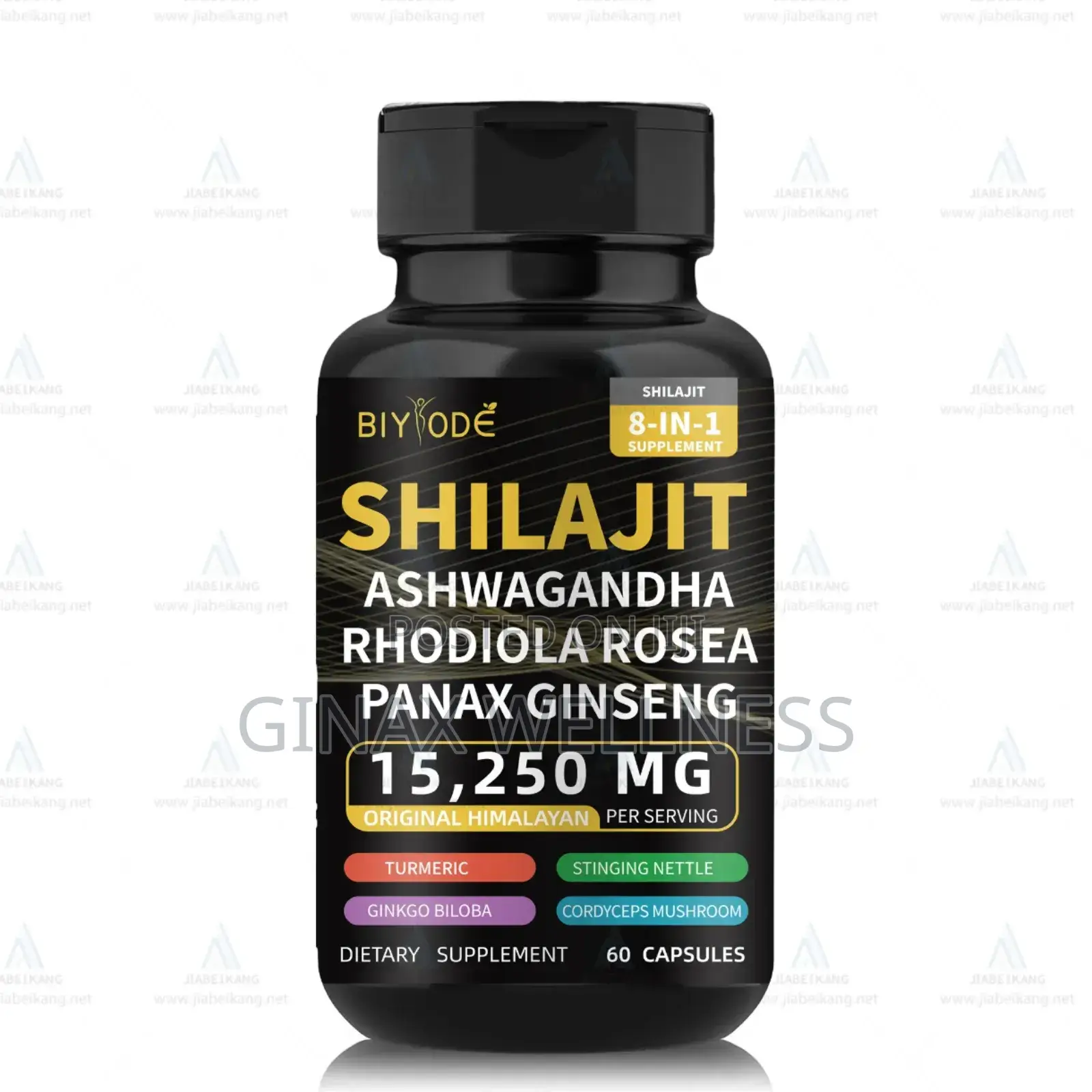 Biyode 8-in-1 Shilajit Blend Capsules (15,250mg)