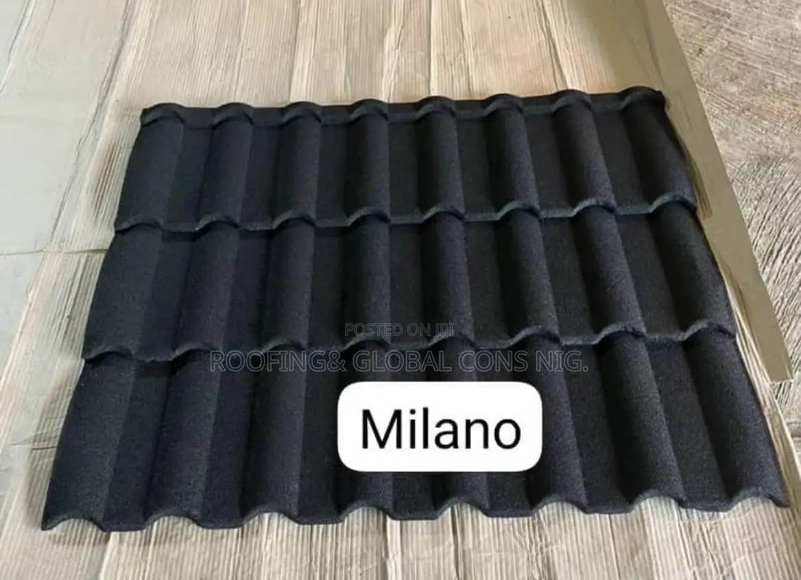 Pure Black Milano Design Roof Tiles