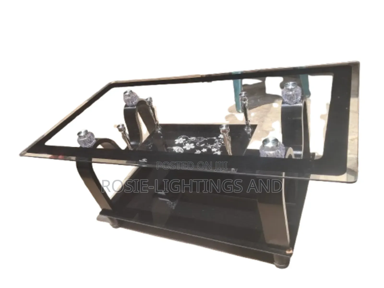 Rectangular Simple Transparent Living Room Glass Center Table