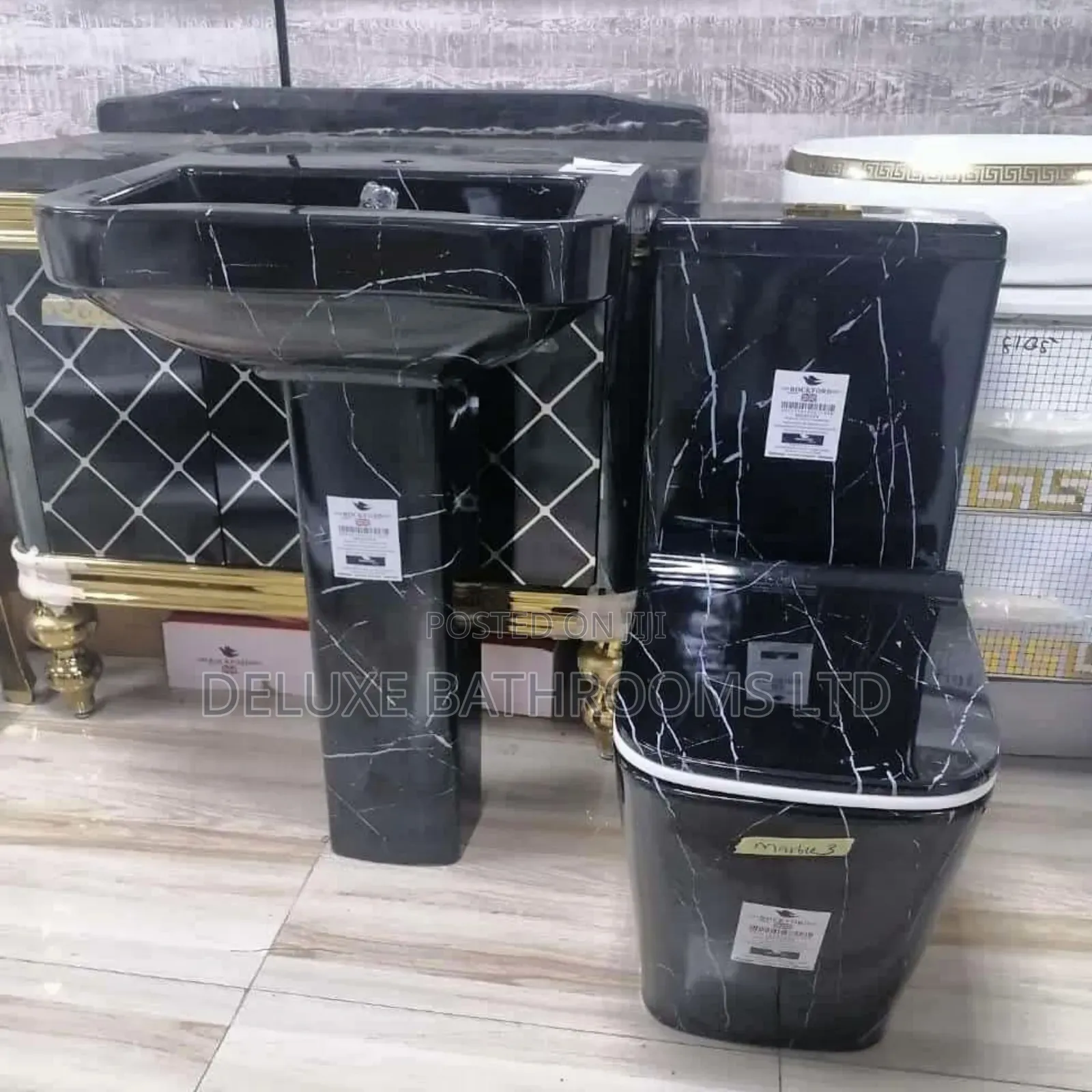 Black Luxury Water Closet