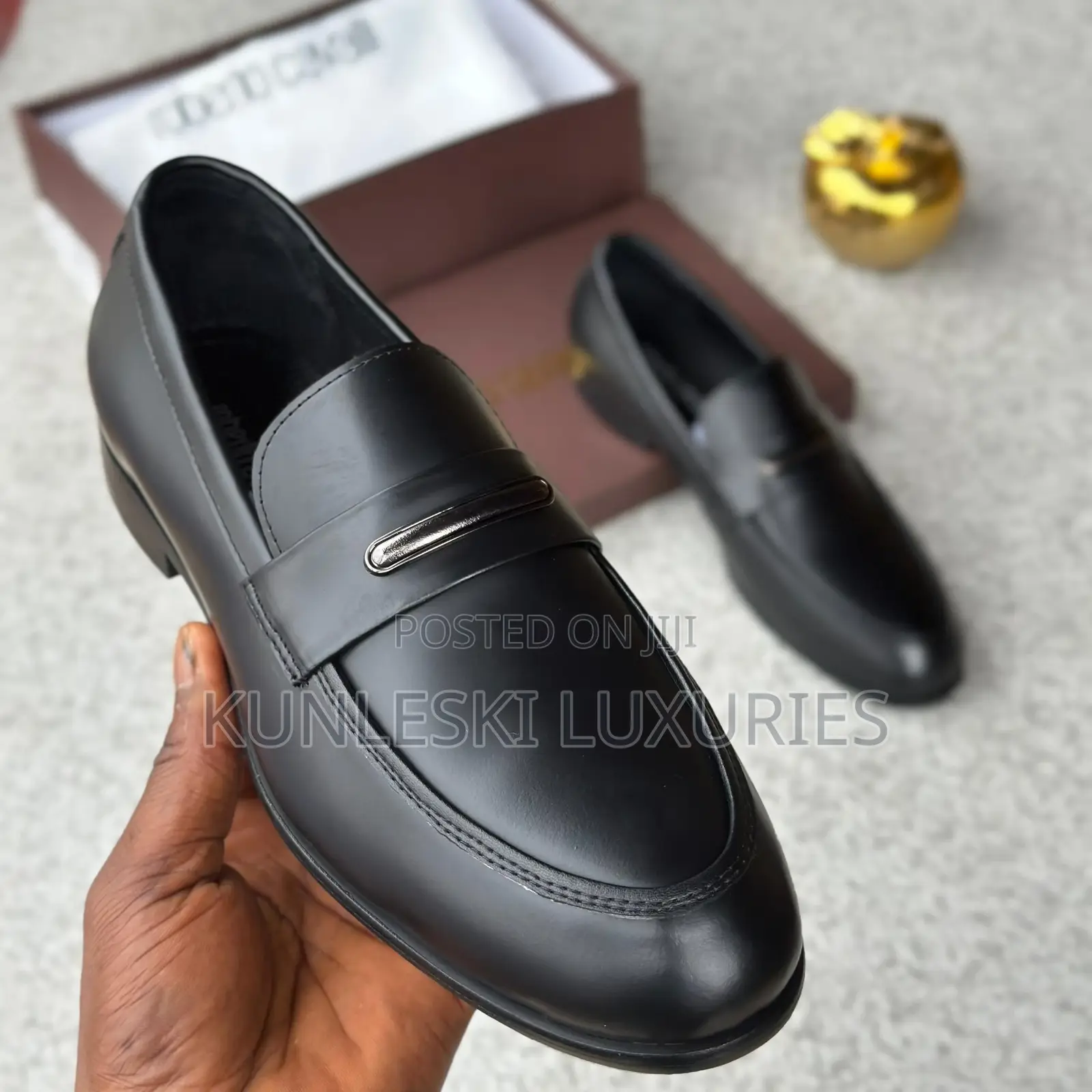 Original Roberto Cavalli Black Leather Loafers Shoes