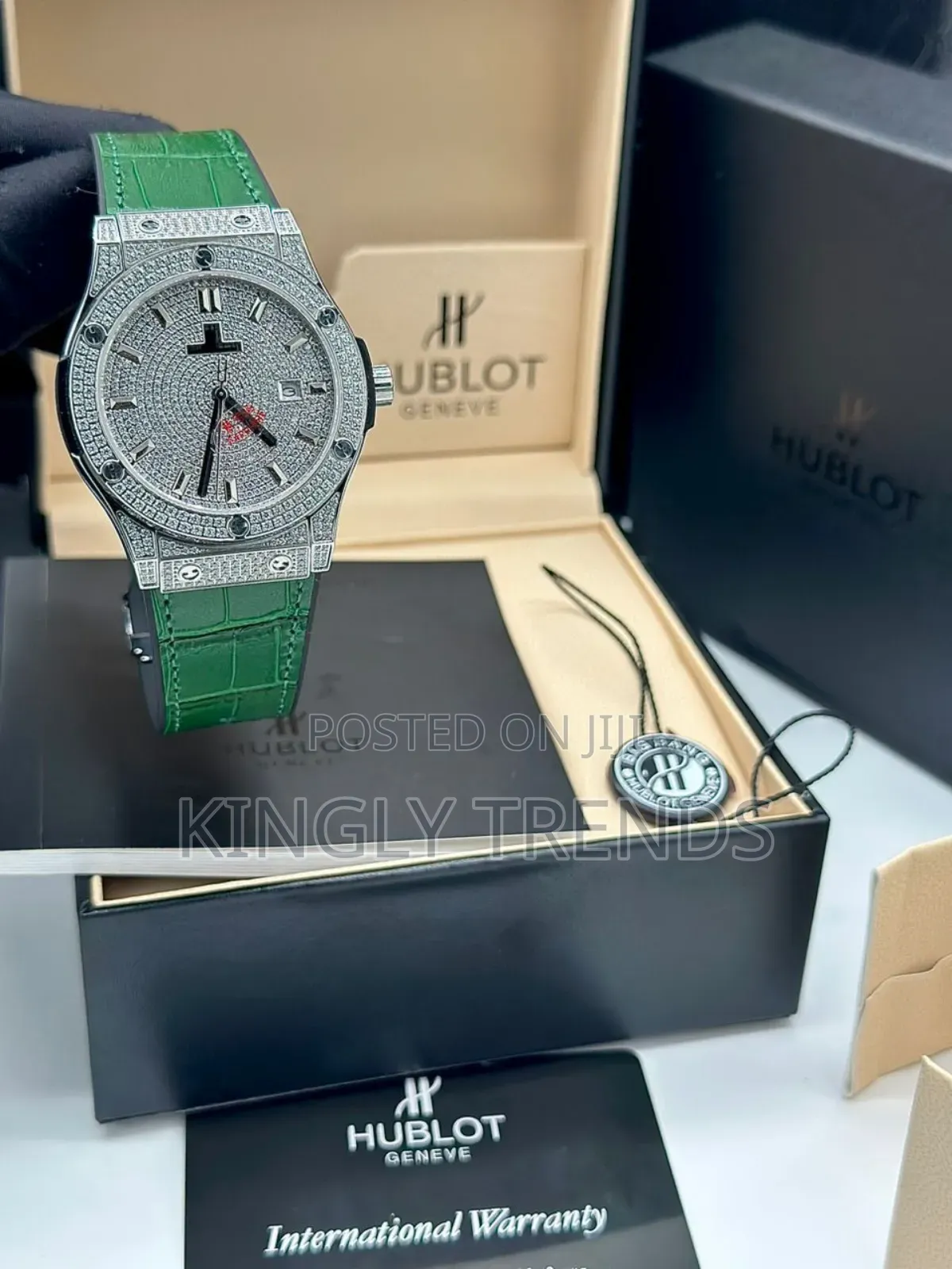 Luxury Hublot Full Stone 
Wristwatch