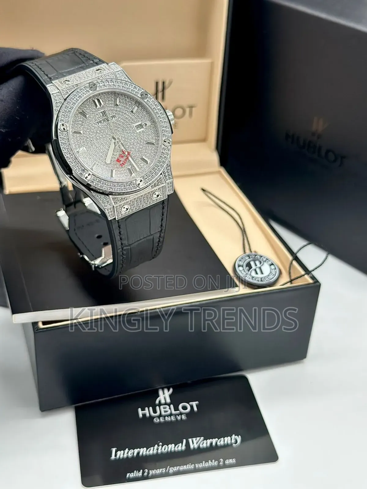 Luxury Hublot Full Stone 
Wristwatch