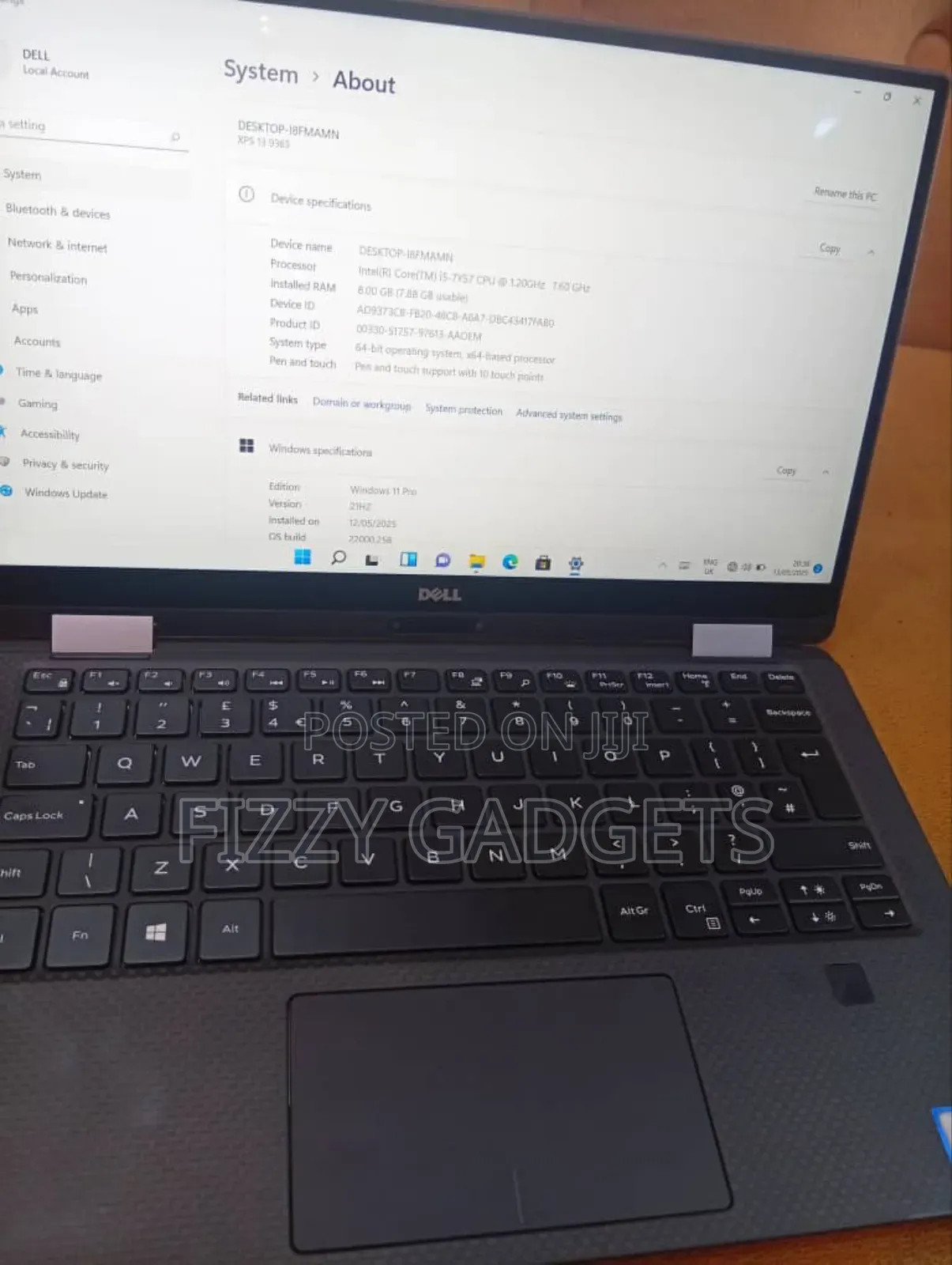 Laptop Dell XPS 13 (9365) 8GB Intel Core I5 SSD 256GB