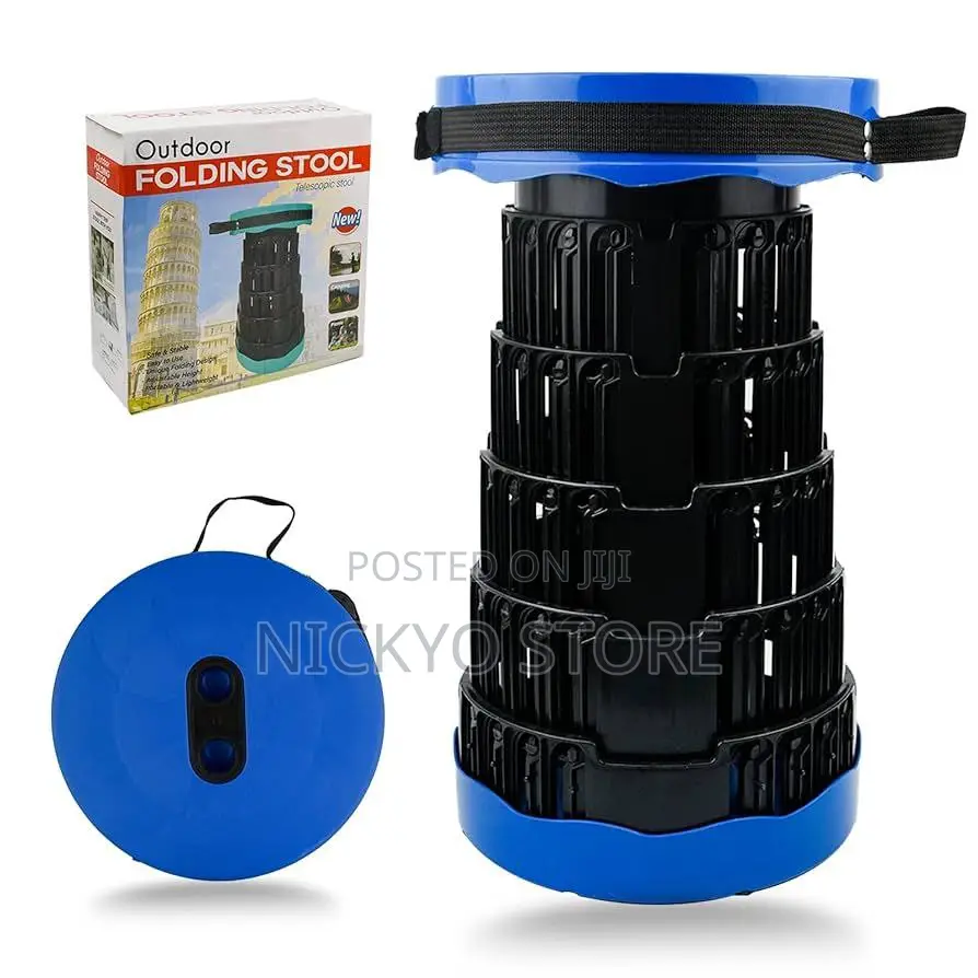 Portable Foldable Telescopic Stool (Adjustable Outdoor Seat)