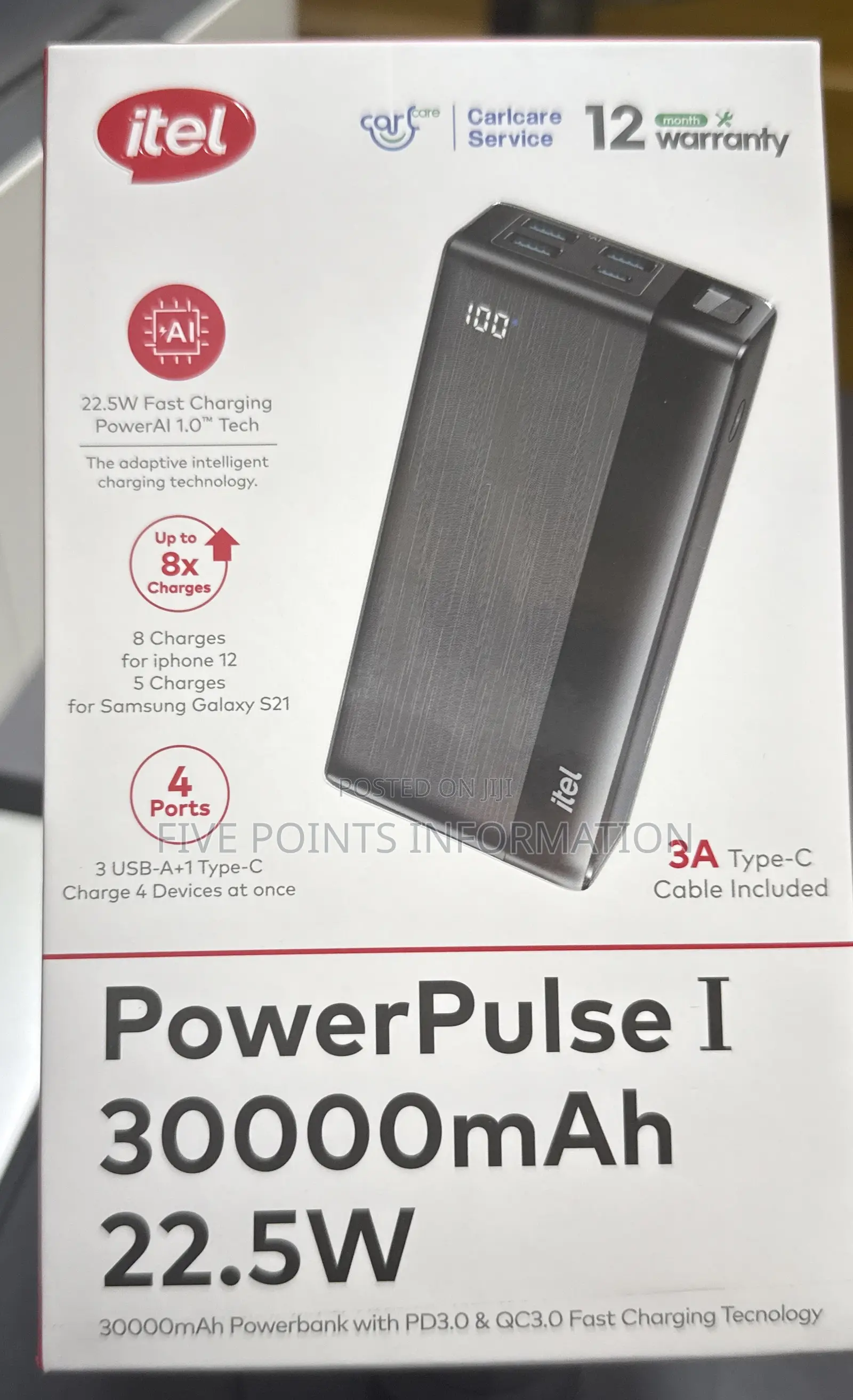 Itel 30000mah Powerbank