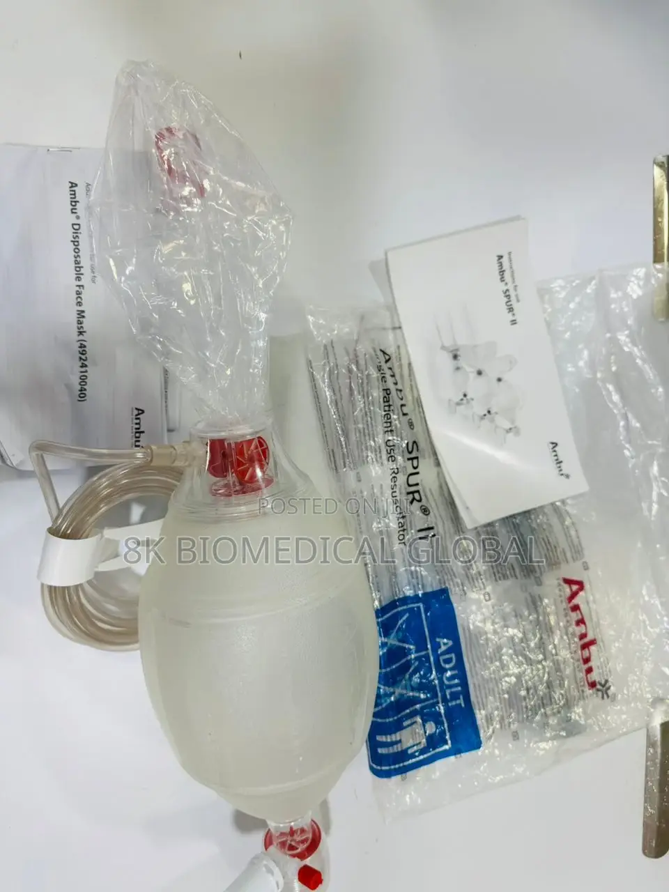 Ambu Spur Ii Disposable Adult Resuscitator With Face Mask