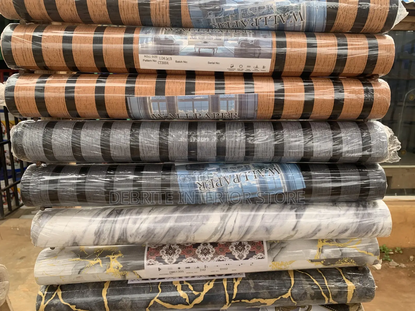 Fluted/Marble/3d Wallpaper