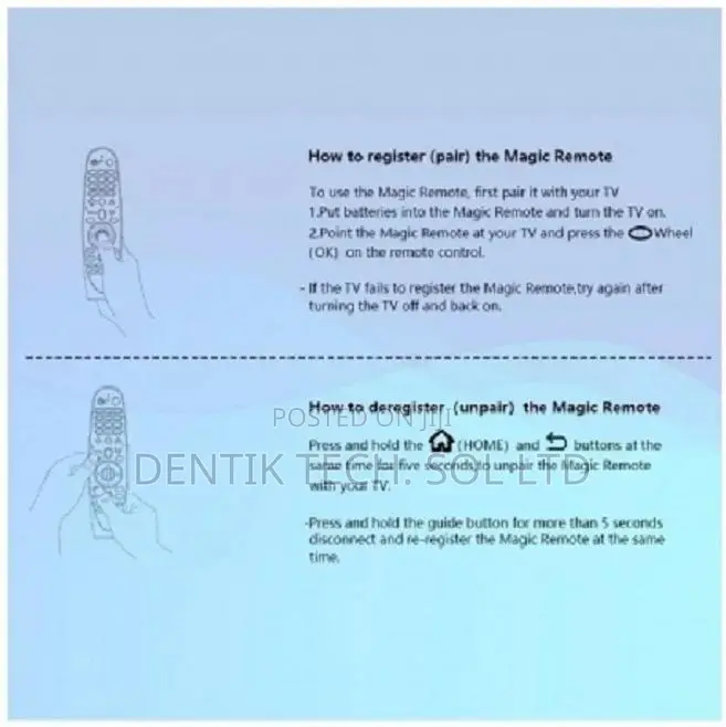 LG Magic Remote With Pointer, Voice, Magic Remote Control for Oled TVS
