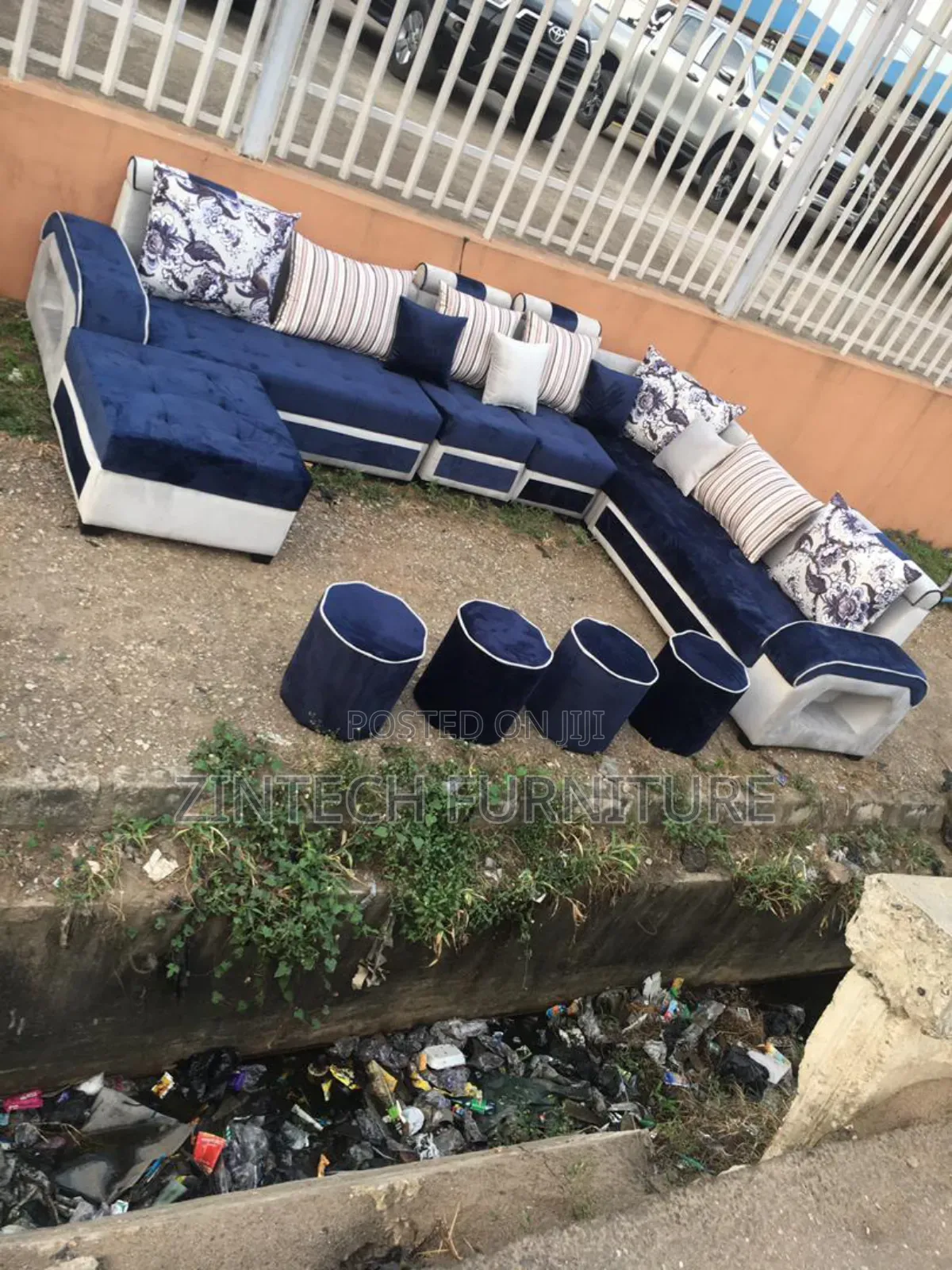 Complete Set of U Shape Designed Sofas