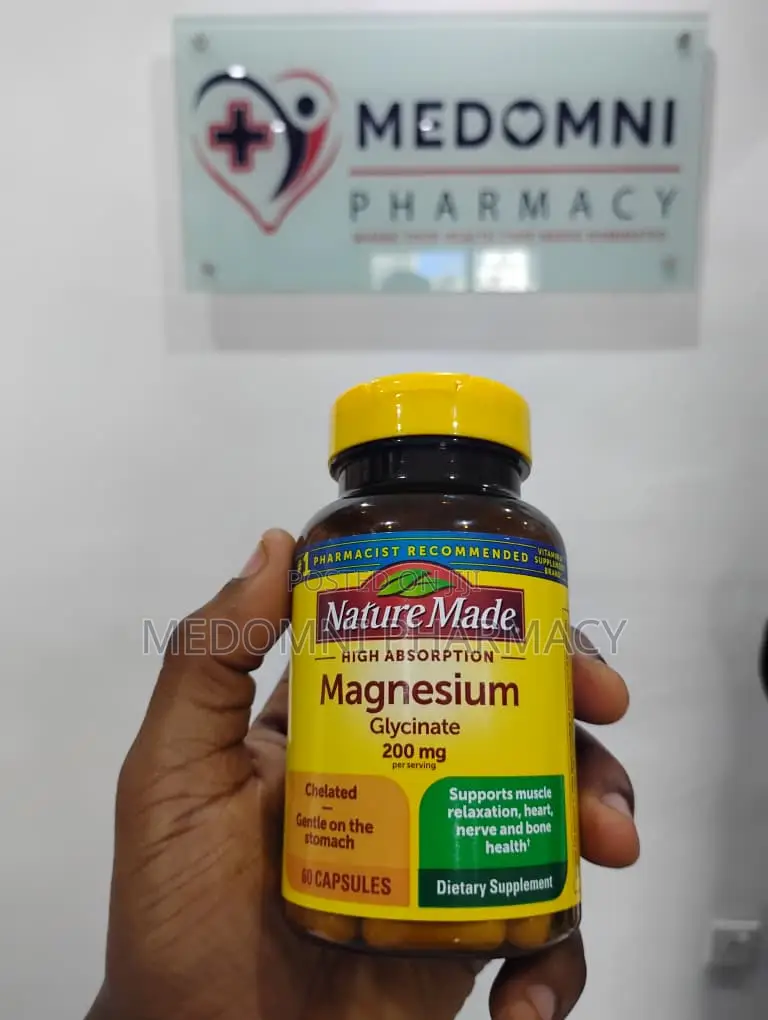 Nature Made Magnesium Glycinate – Muscle, Nerve Sleep Support
