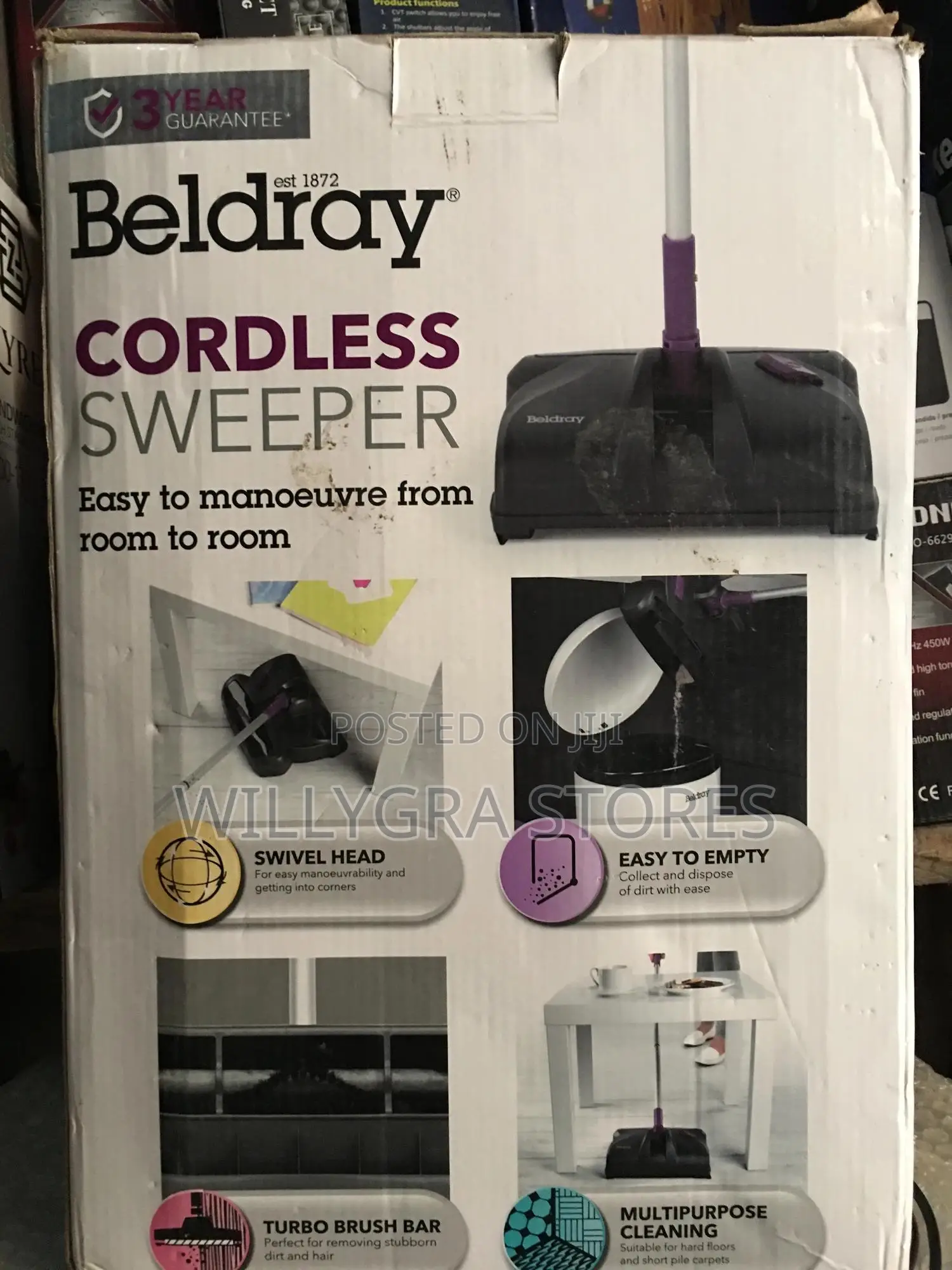 Beldray 3.6v Cordless Floor Sweeper