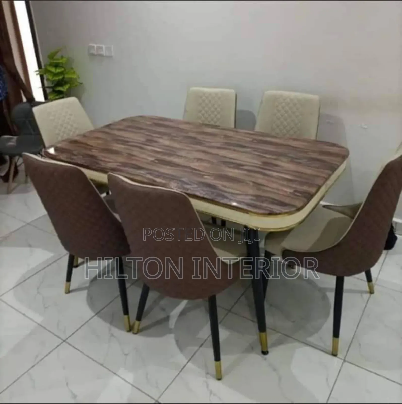 Luxury Marble Top Dining Set