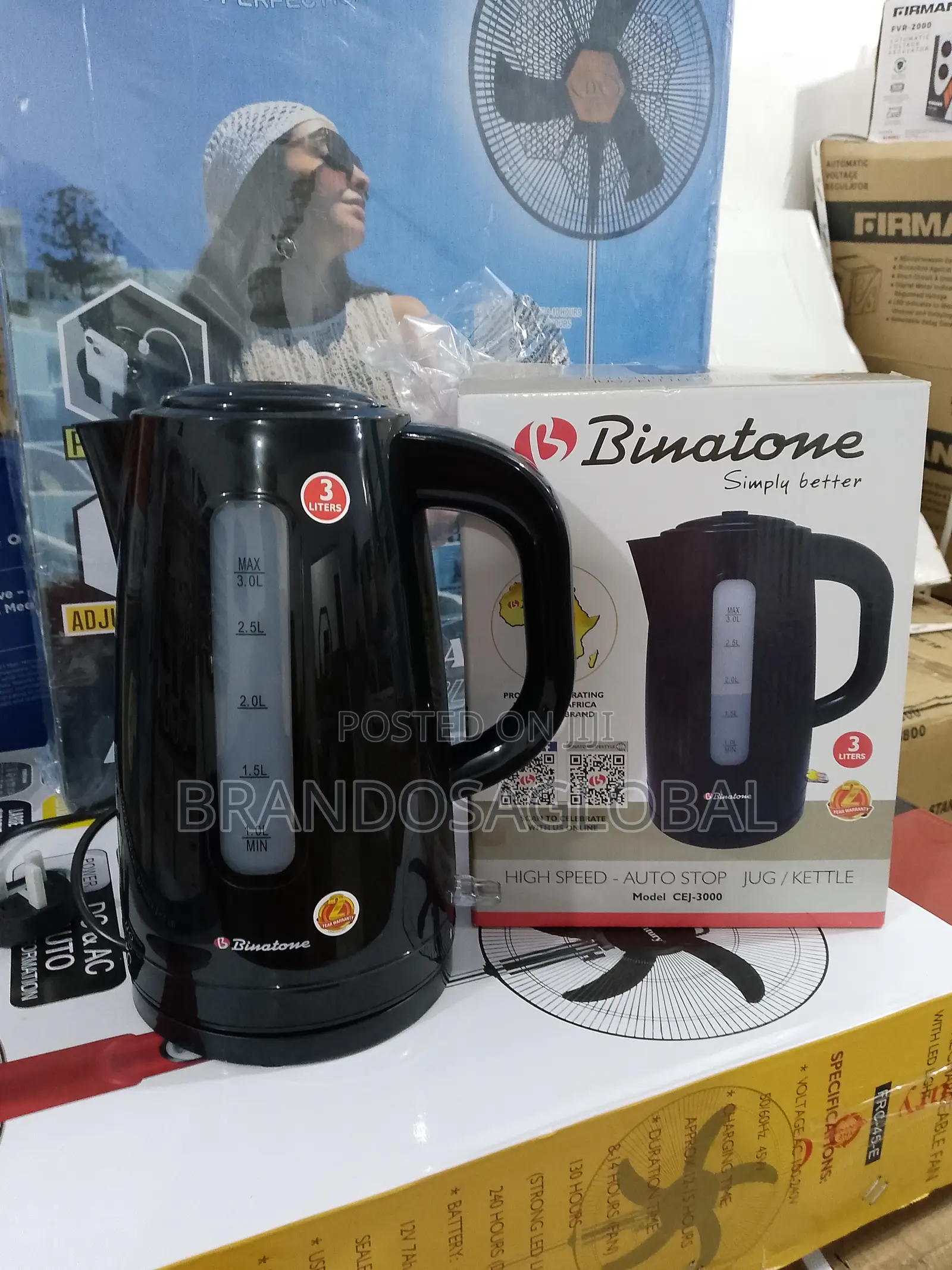 Durable Binatone Electric Kettle 3l With Safety Features