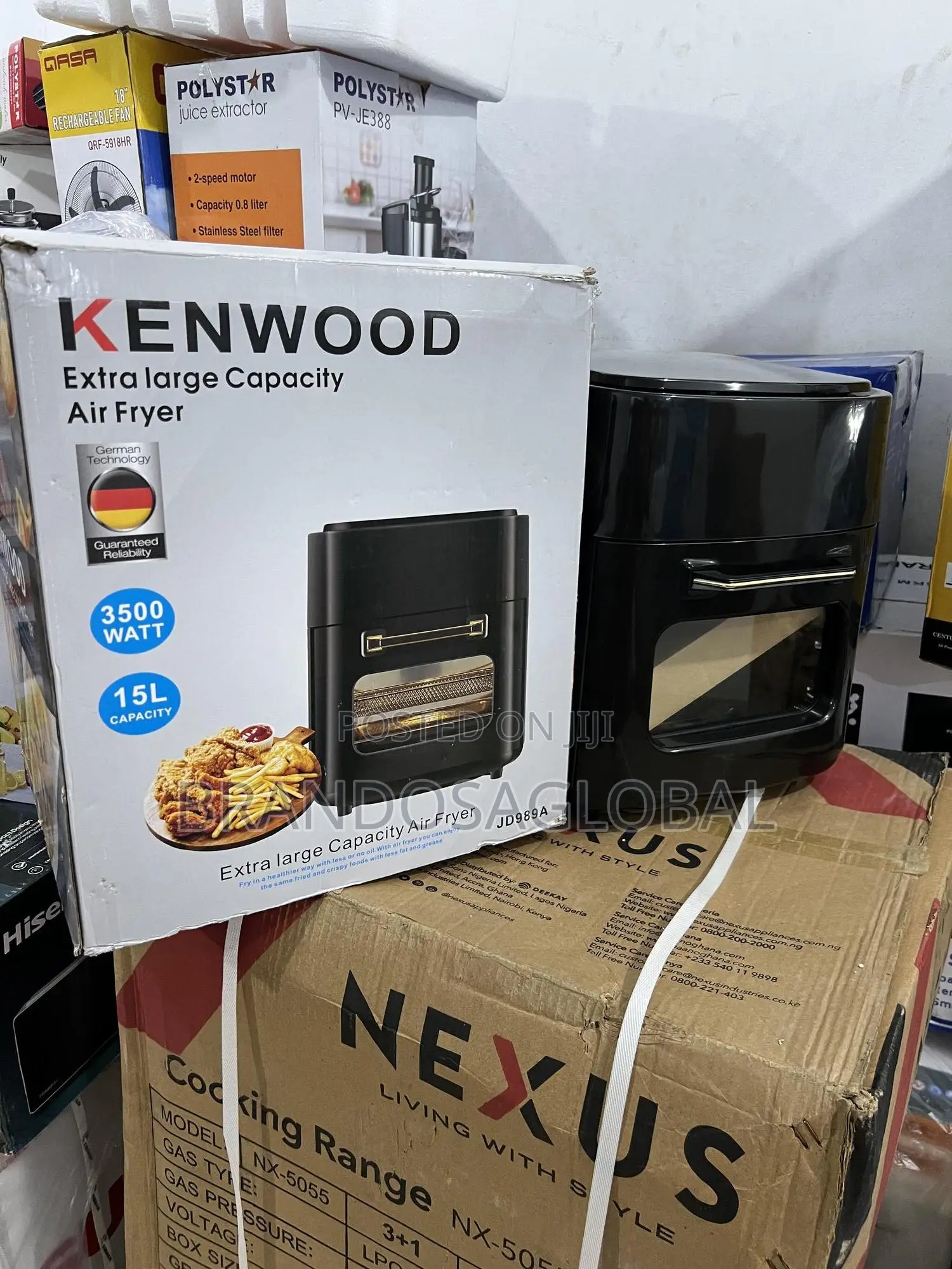 Original Kenwood 15l Air Fryer With Digital Display