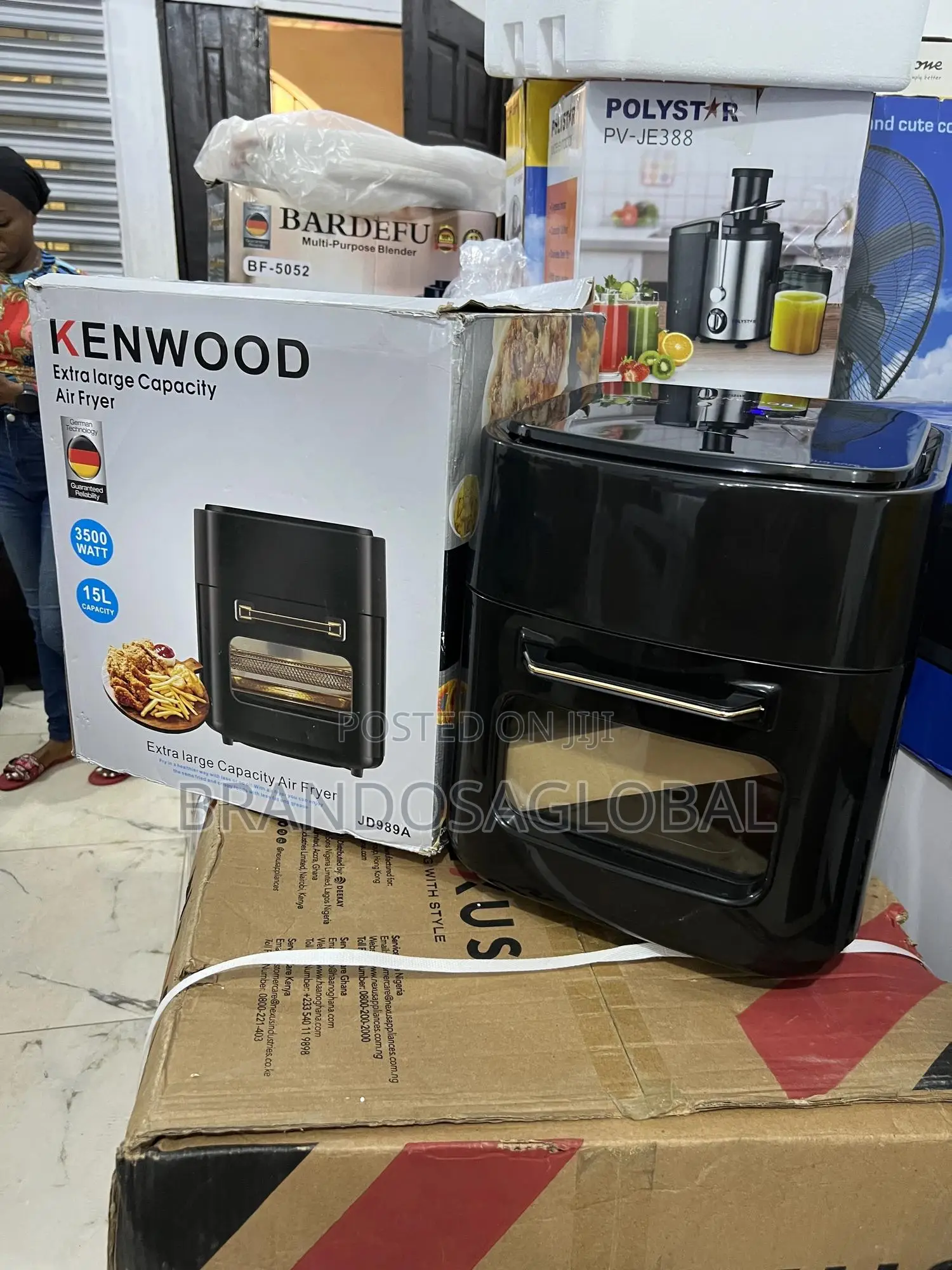 Kenwood 15 Litres Air Fryer With Rotisserie Function