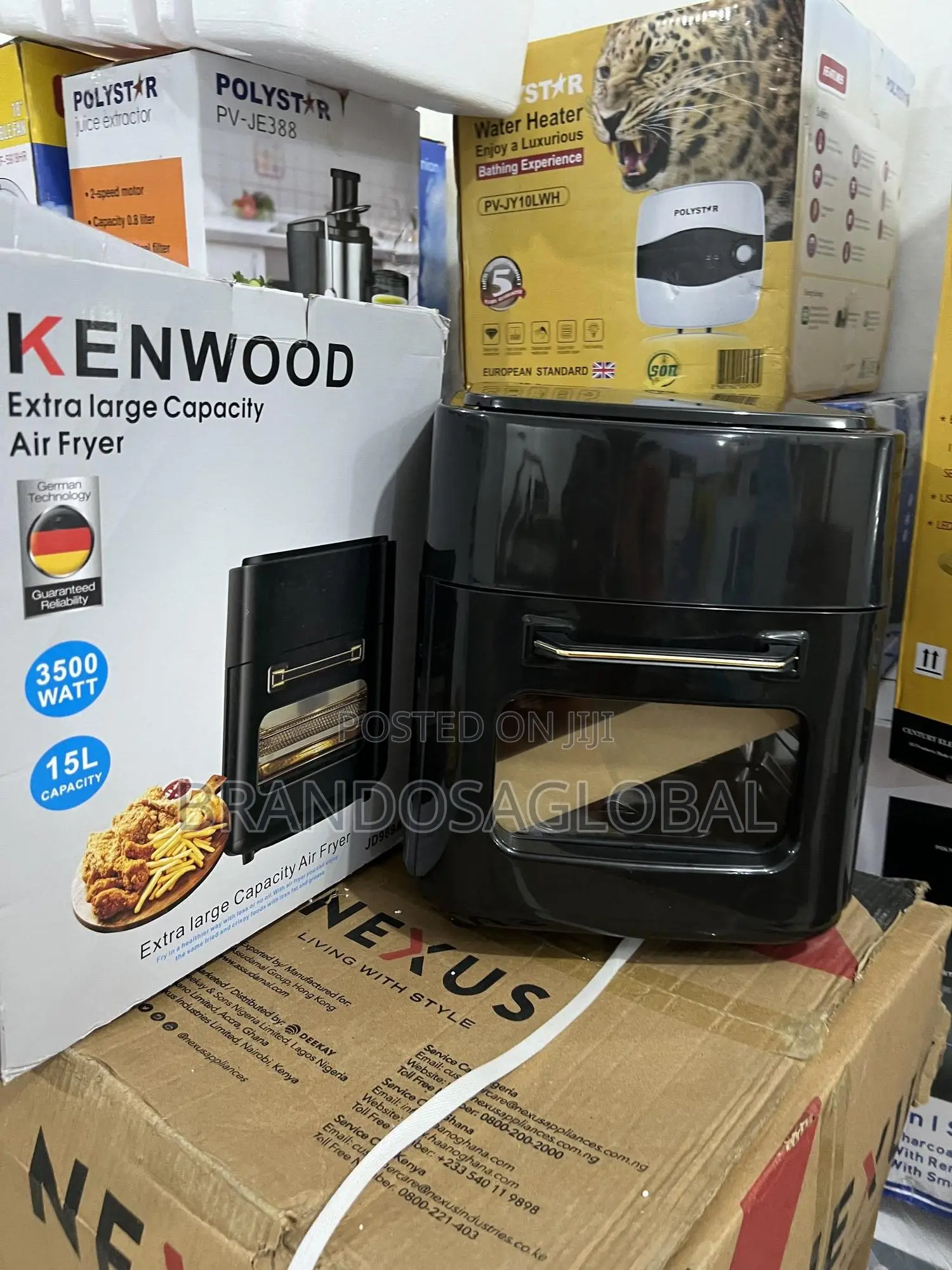 Kenwood 15l Air Fryer With Adjustable Timer and Temp