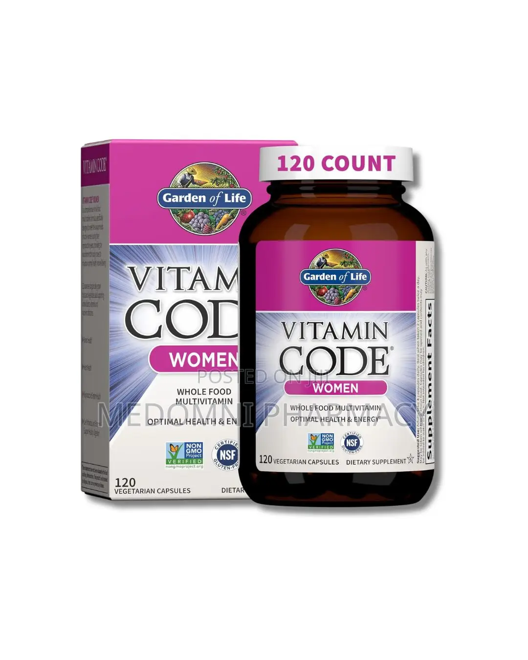 Garden of Life Vitamin Code Women’S Multivitamin – 120 Capsules