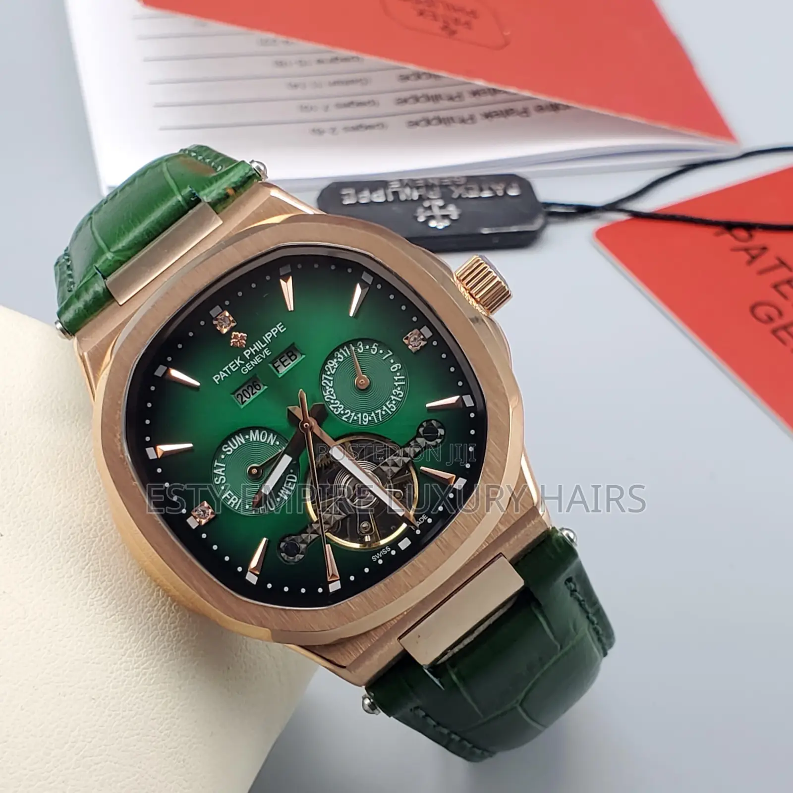 High Quality Luxury Patek Philippe Leather Wristwatch
