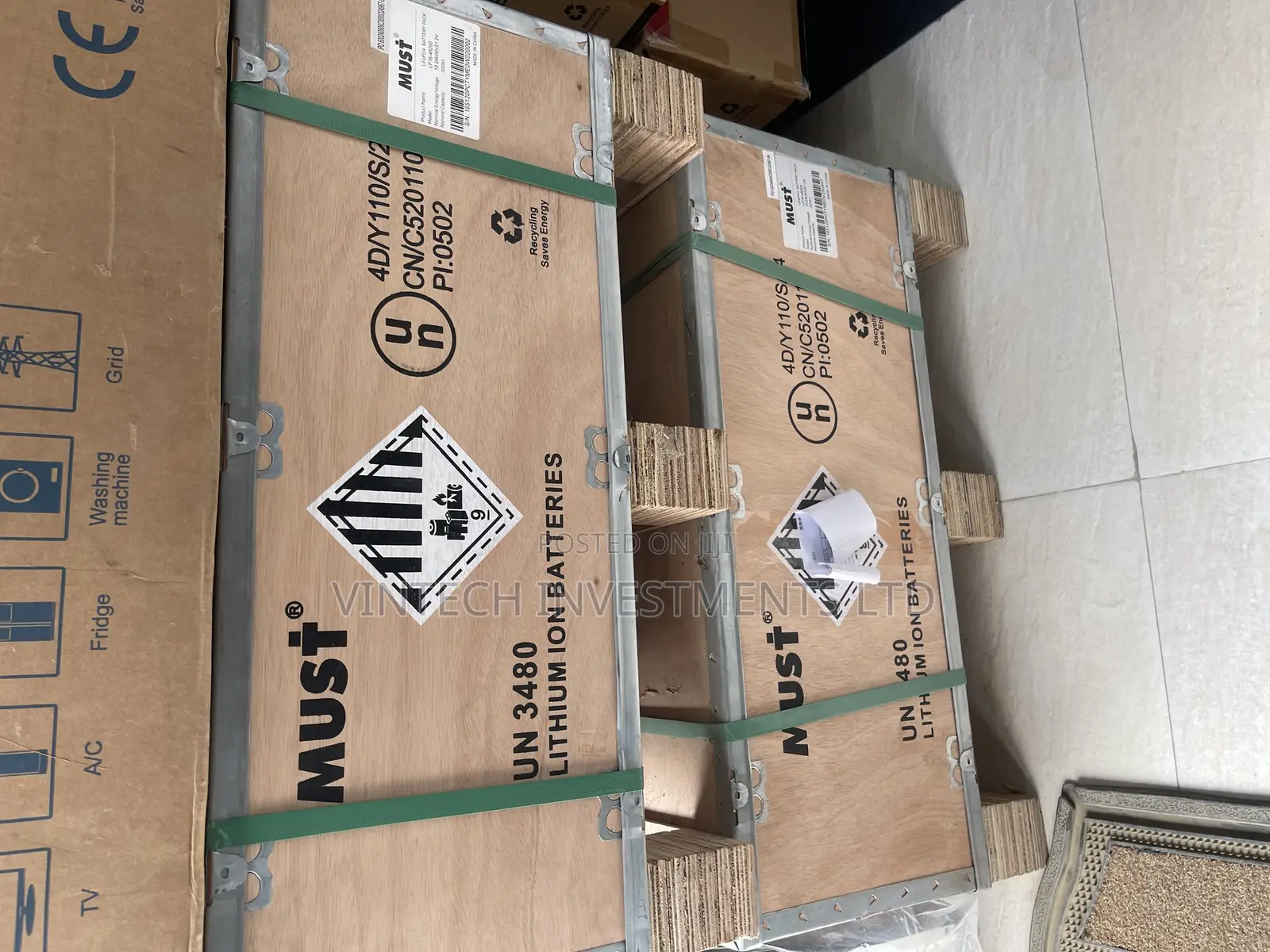 Must 10kwh Lithium Ion Solar Batteries, 5 Years Warranty And Bms