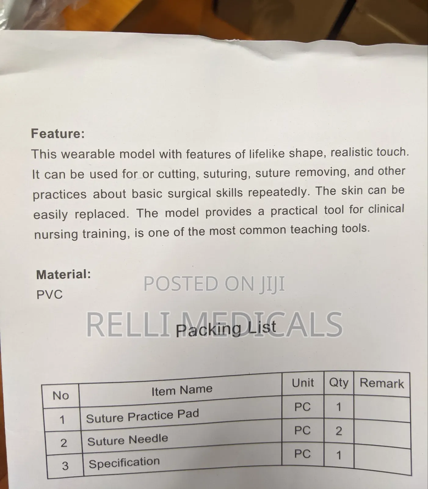 Suture Practice Pad/Kit