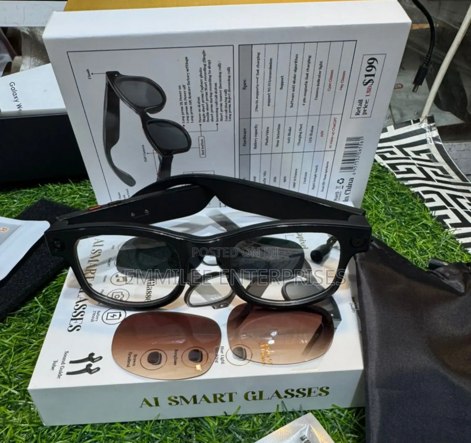 Smart Ai Camera Glasses Wifi and Ai Voice Assistant