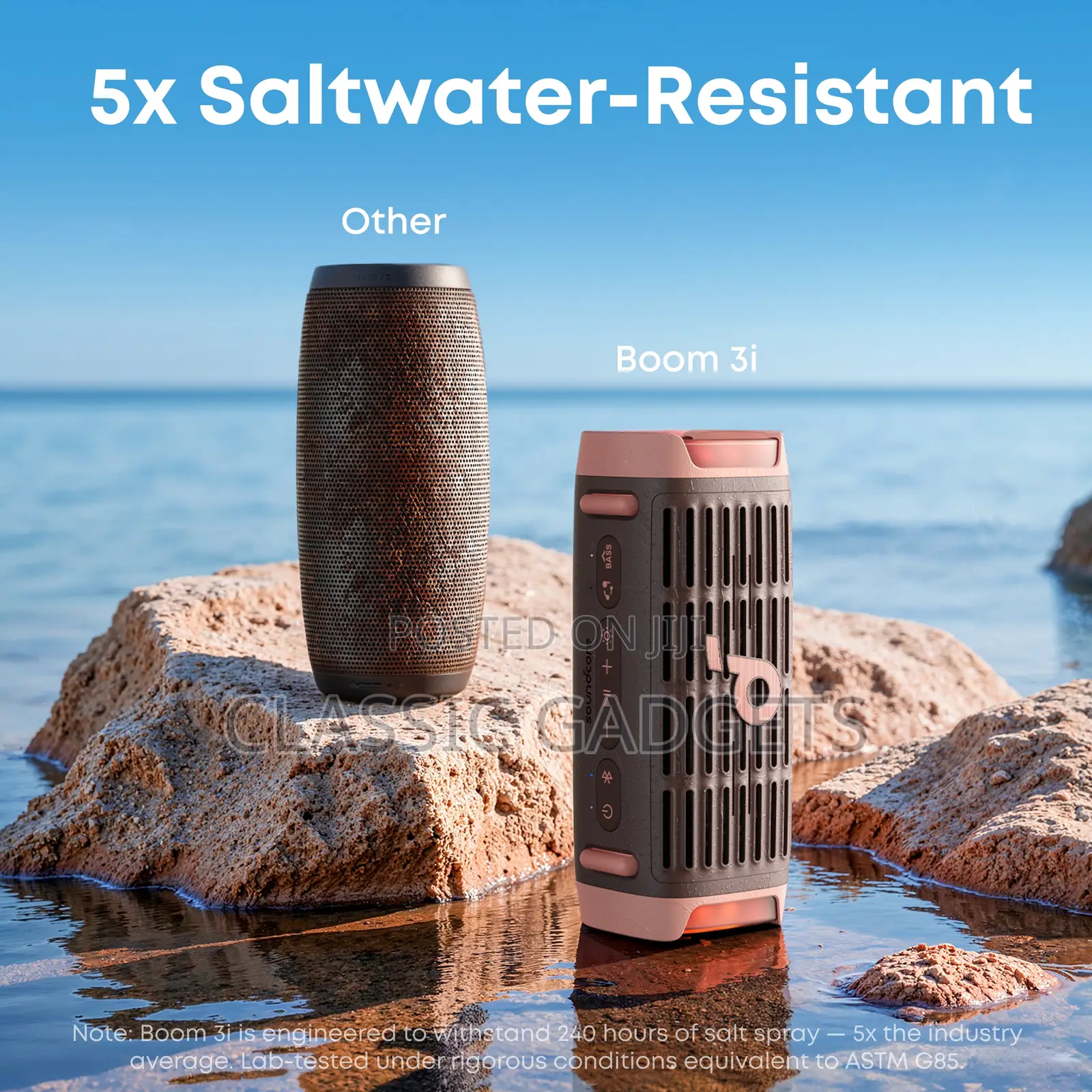 Soundcore by Anker Boom 3i Portable Rugged Outdoor Waterproof Speaker