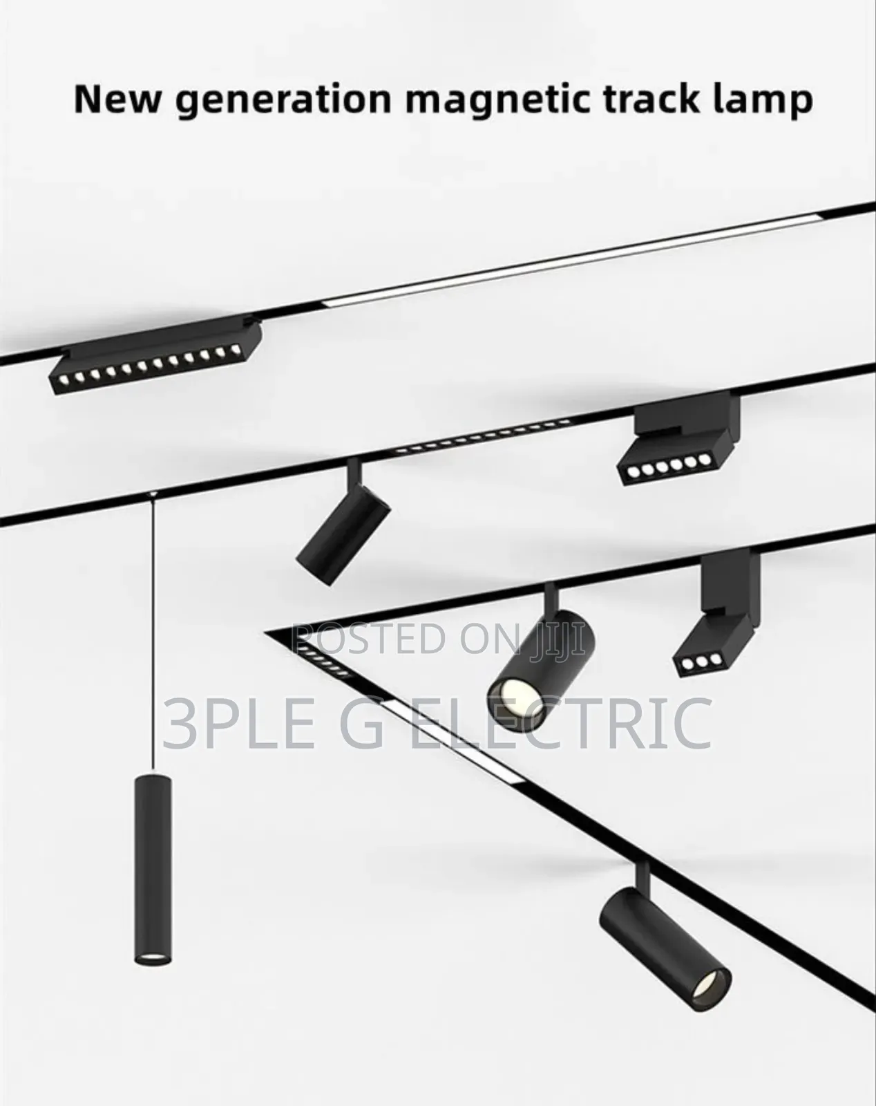 Futuristic Magnetic Track Lighting Accessories