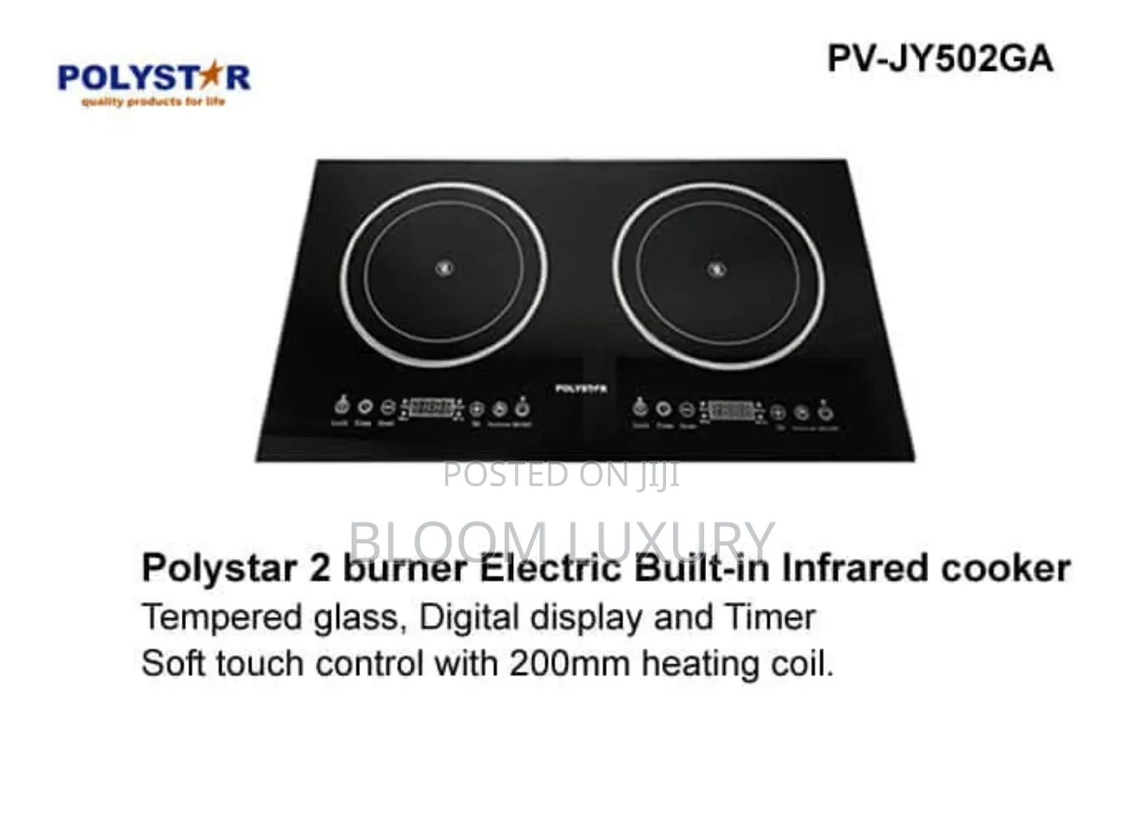 Inbuilt Two Burner Hotplate