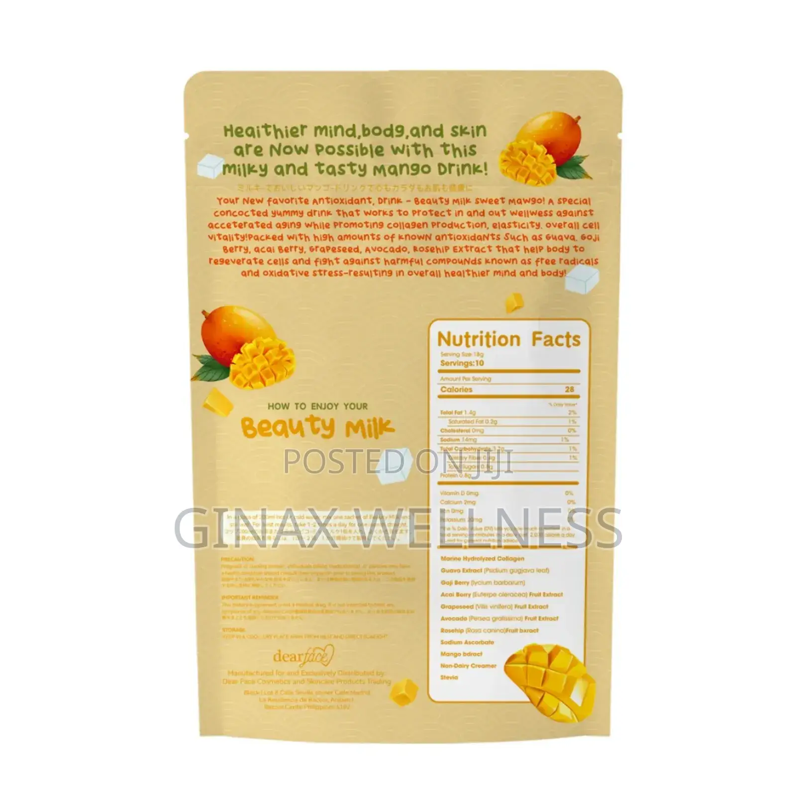 Beauty Milk - Premium Japanese Sweet Mango Drink