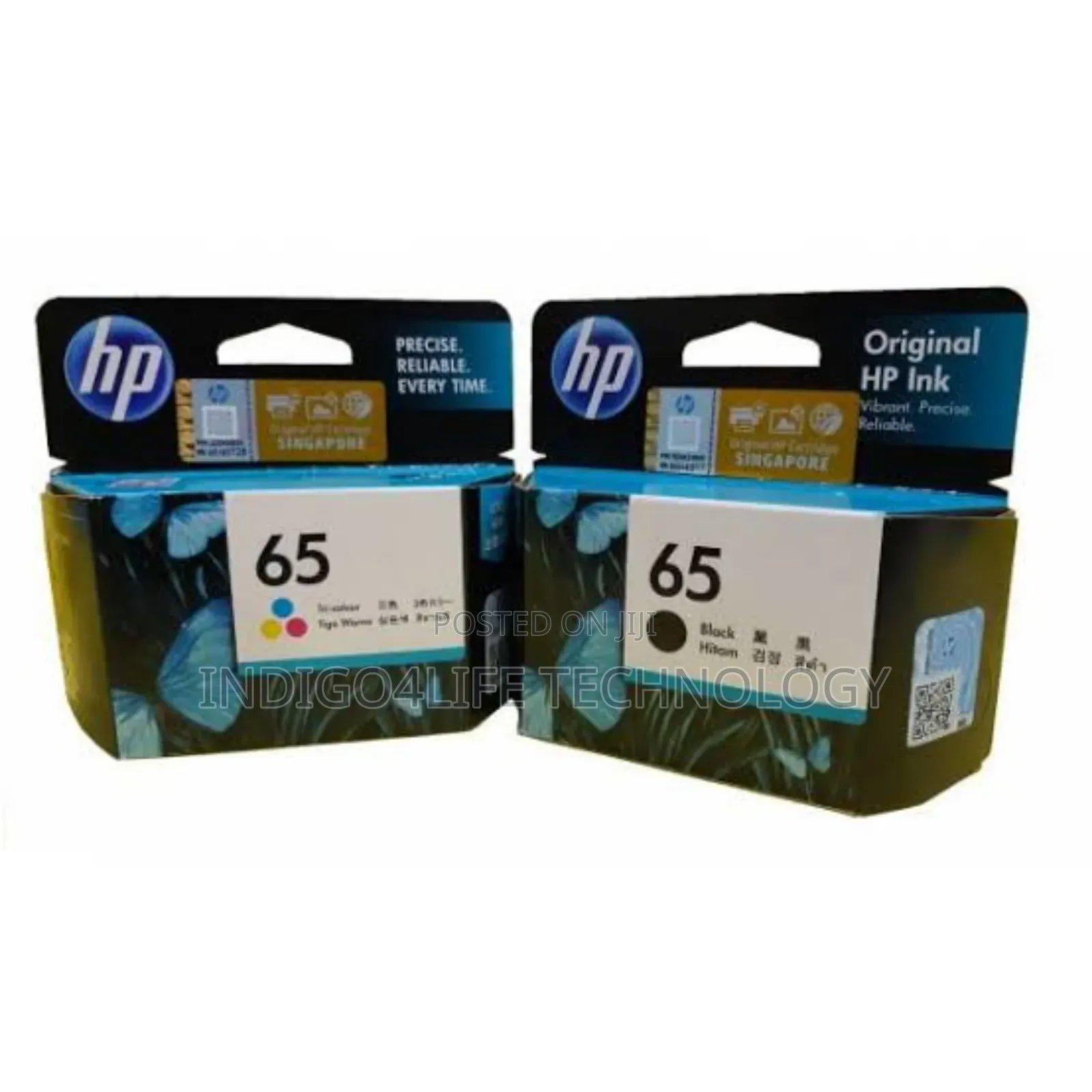 Hp 65 Ink Black and Tri-Color