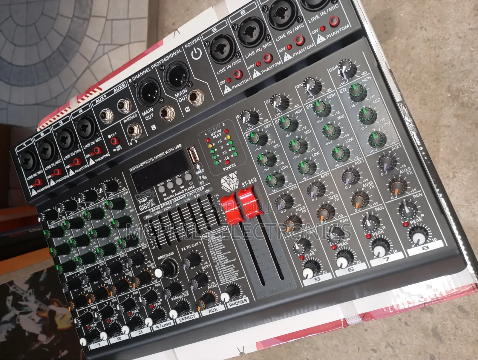 Steck Audio 8-channels Professional Music Mixer St-8eq