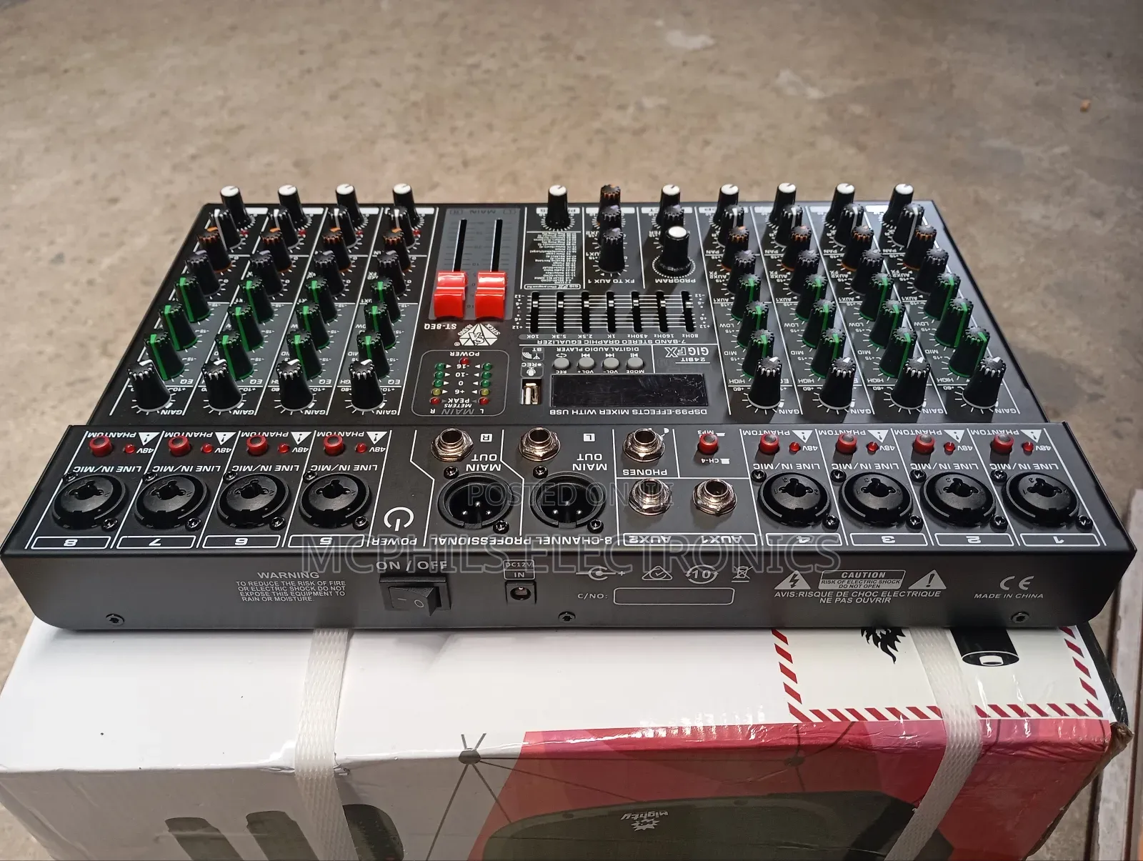 Steck Audio 8-channels Professional Music Mixer St-8eq