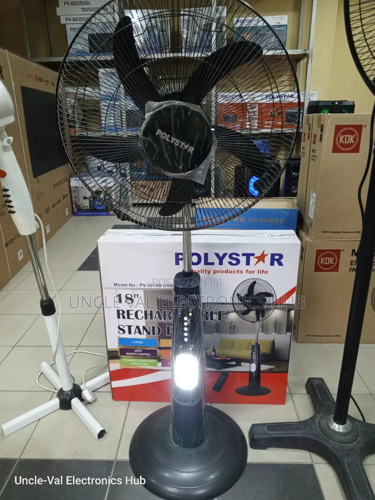 Polystar Rechargeable Fan 18"