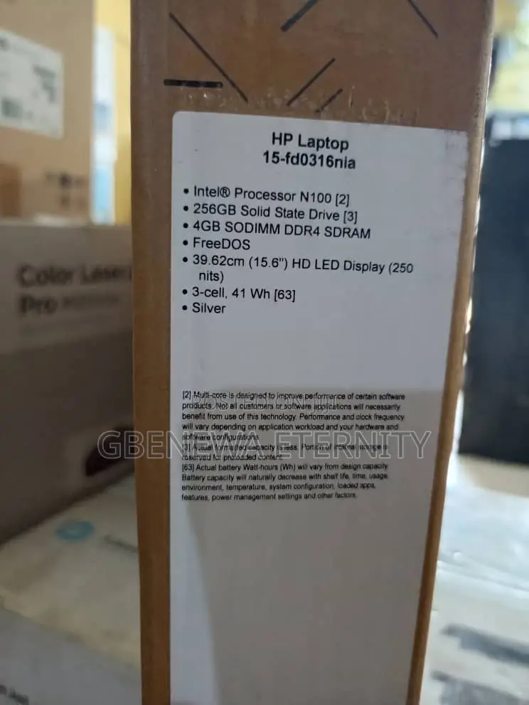 New Laptop HP 15 4GB Intel Celeron SSD 256GB